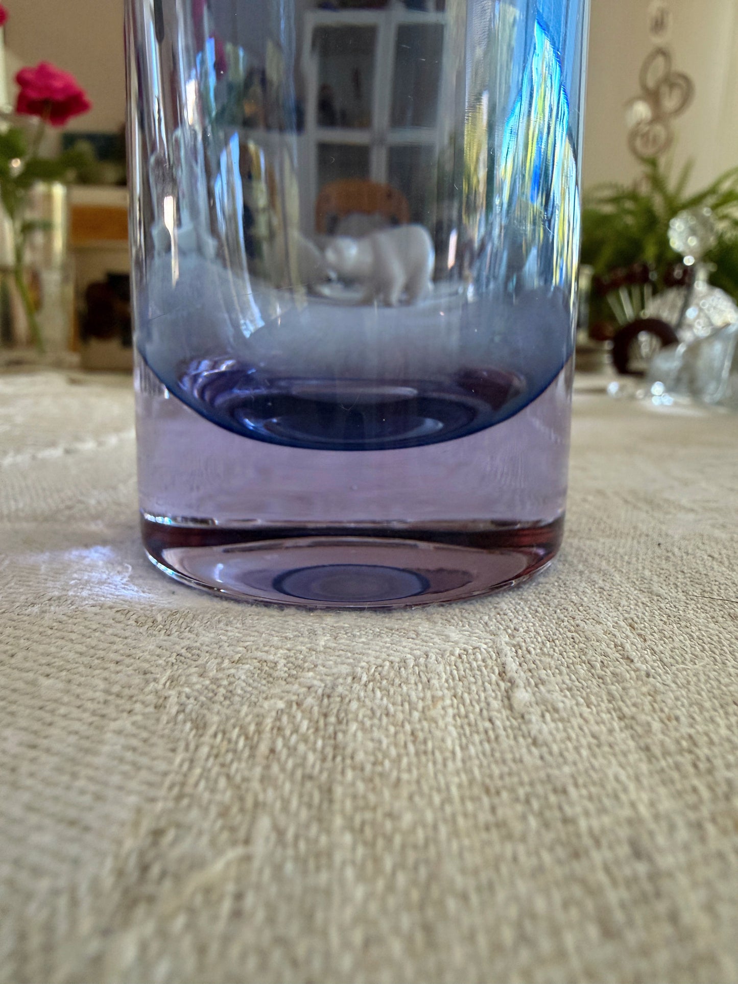 iittala/イッタラ/Tapio Wirkkala/タピオ.ヴィルカーラ/ベース型アートピース/3539/アメジストxブルー
