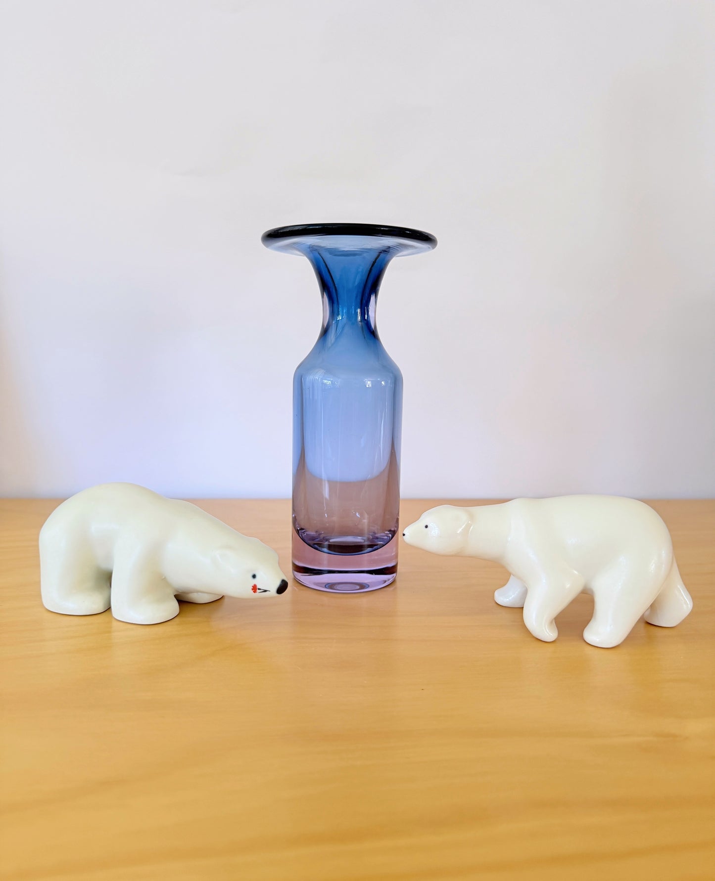 iittala/イッタラ/Tapio Wirkkala/タピオ.ヴィルカーラ/ベース型アートピース/3539/アメジストxブルー