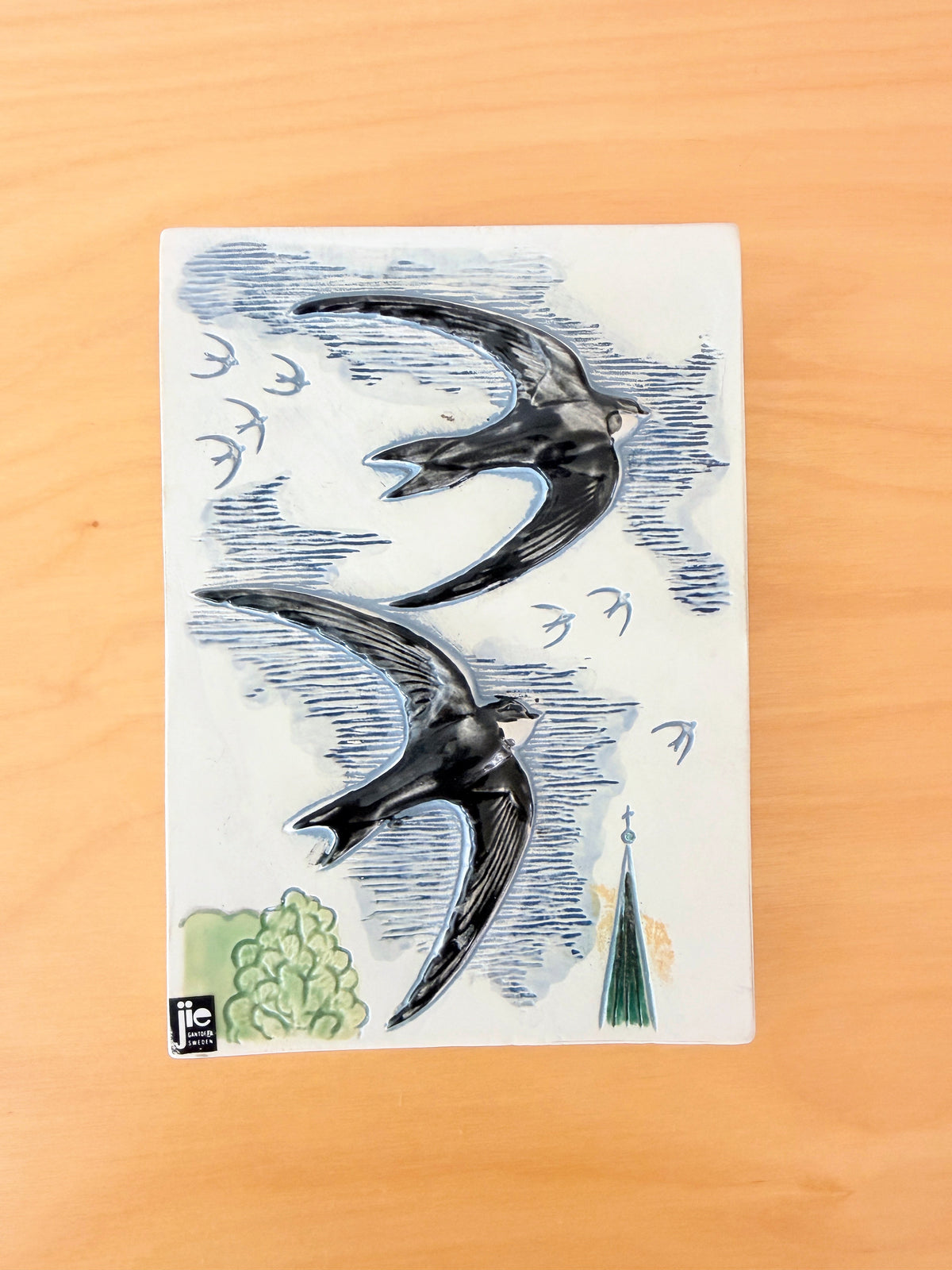 Jie Gantofta/Ceramic Tile/Swedish Wild Bird Series/Swallow