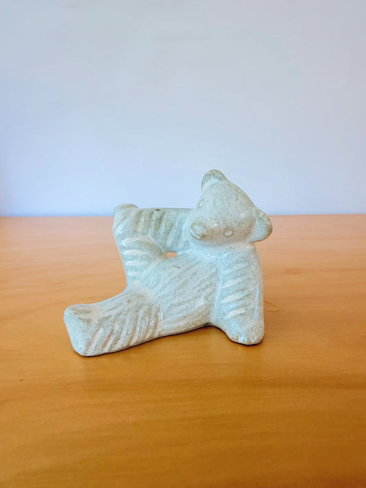 EGO Stengods / Ego Stoneware / Willi Fischer / Stretchy Polar Bear / One Leg Up / White / Nr.1