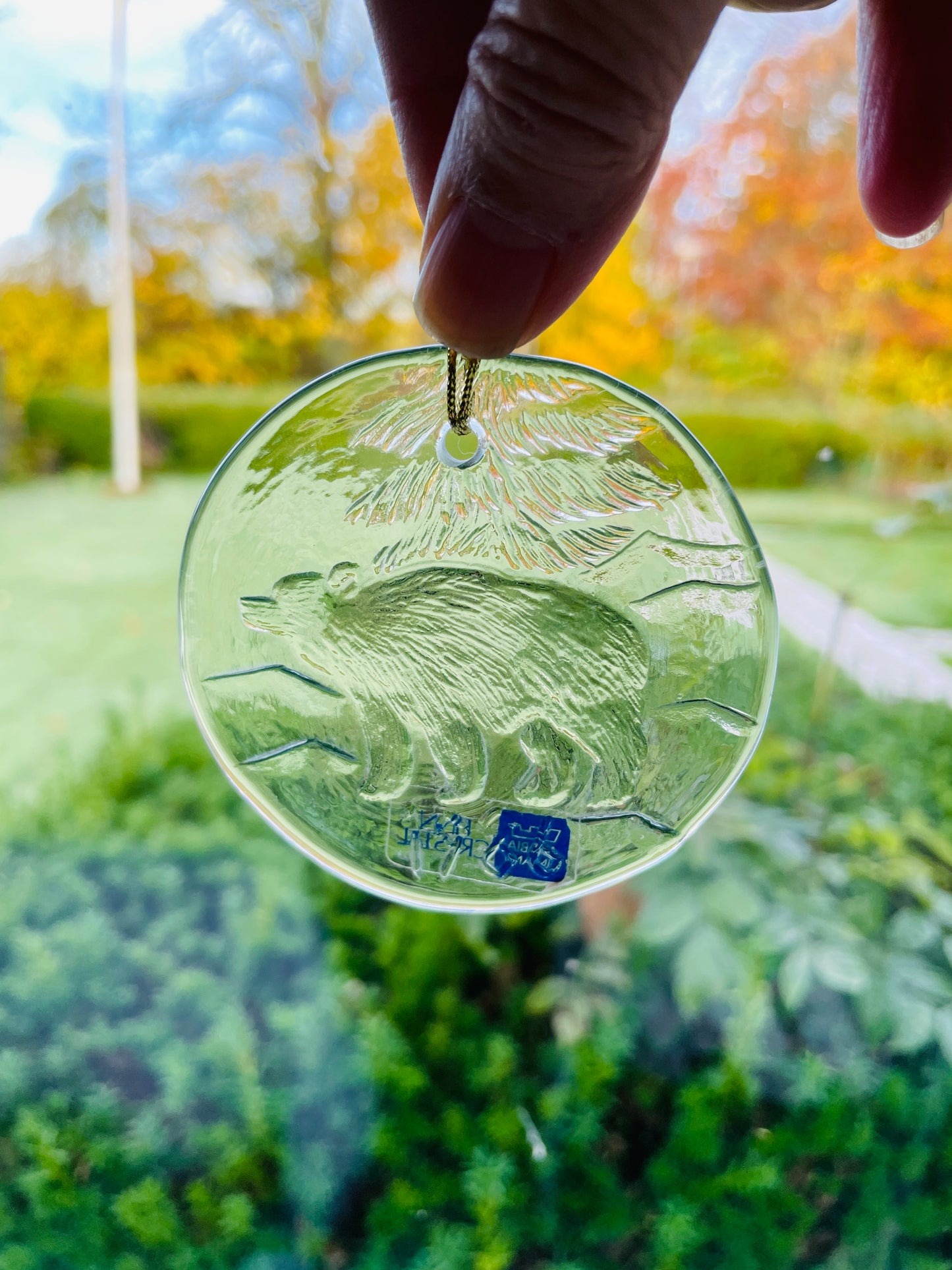 Arabia/アラビア/ヌータヤルヴィ/ガラスのオーナメント/クマさん