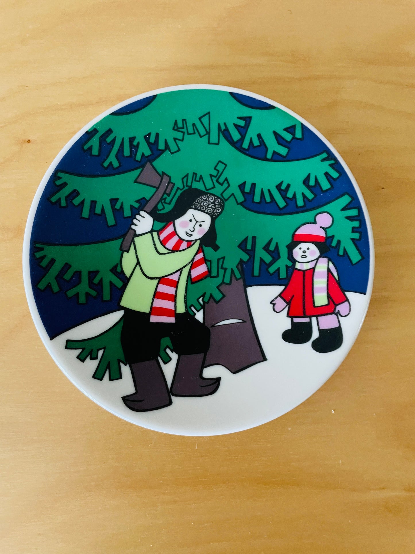 Arabia/アラビア/Jul Kort/クリスマスプレート/ミニ/1979年/Nr.2