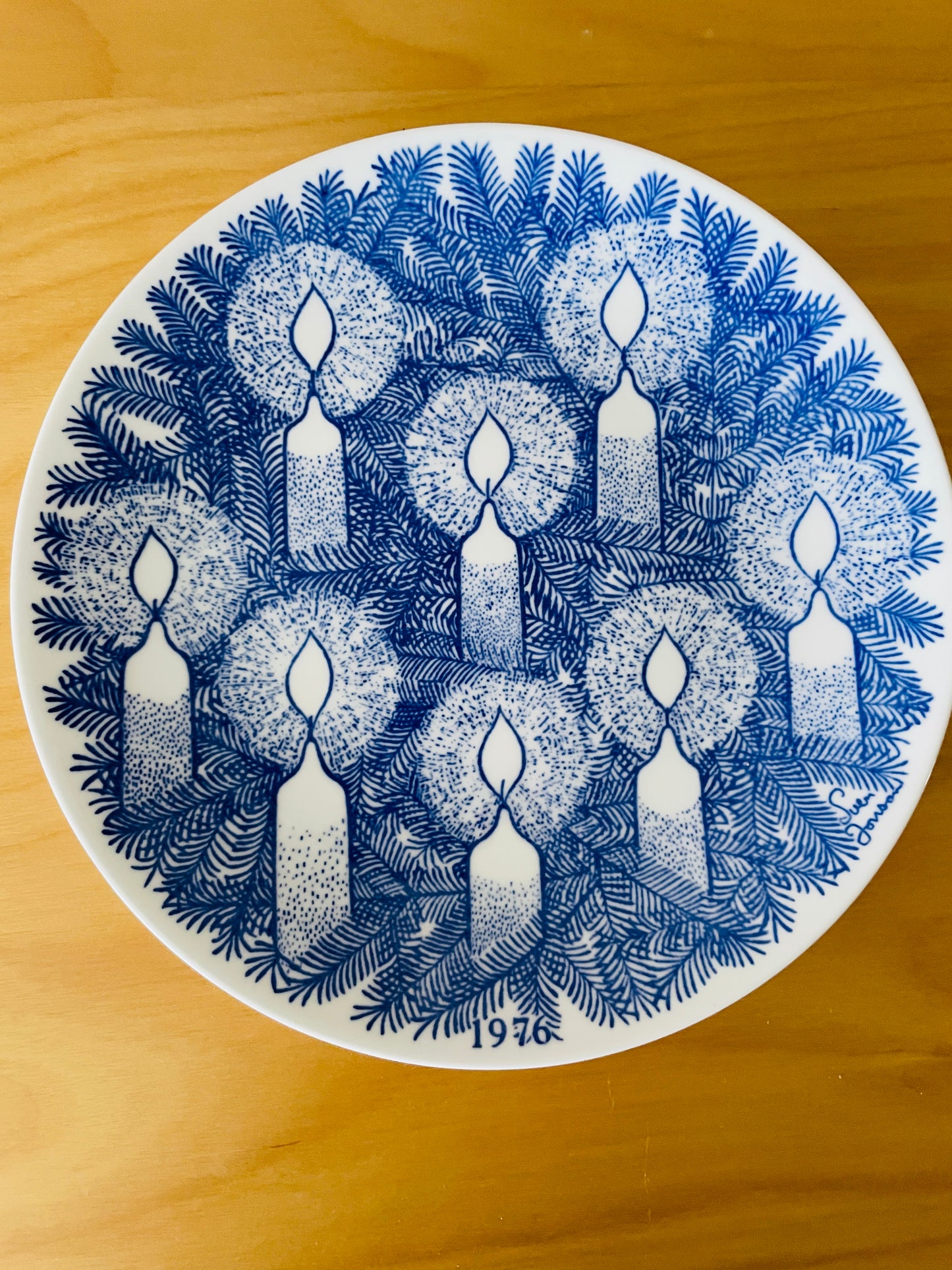 Gustavsberg/グスタフスベリ/Sven Johnsson/Jul Tallrik/クリスマスプレート/1976/Nr.6