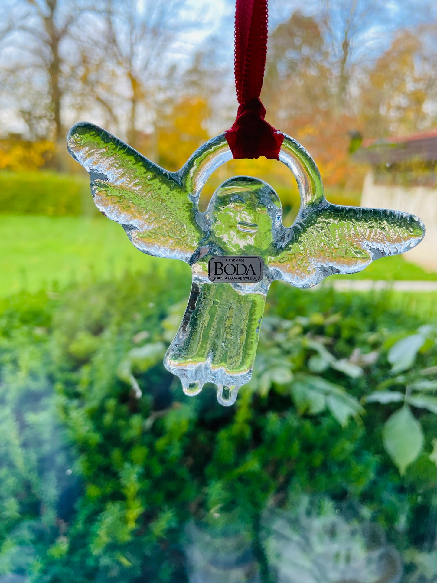 Boda/ボーダ/Bertil Vallien/バーテイル.バリエン/ガラスのオーナメント/エンジェル/新品未使用品/オリジナル箱入り