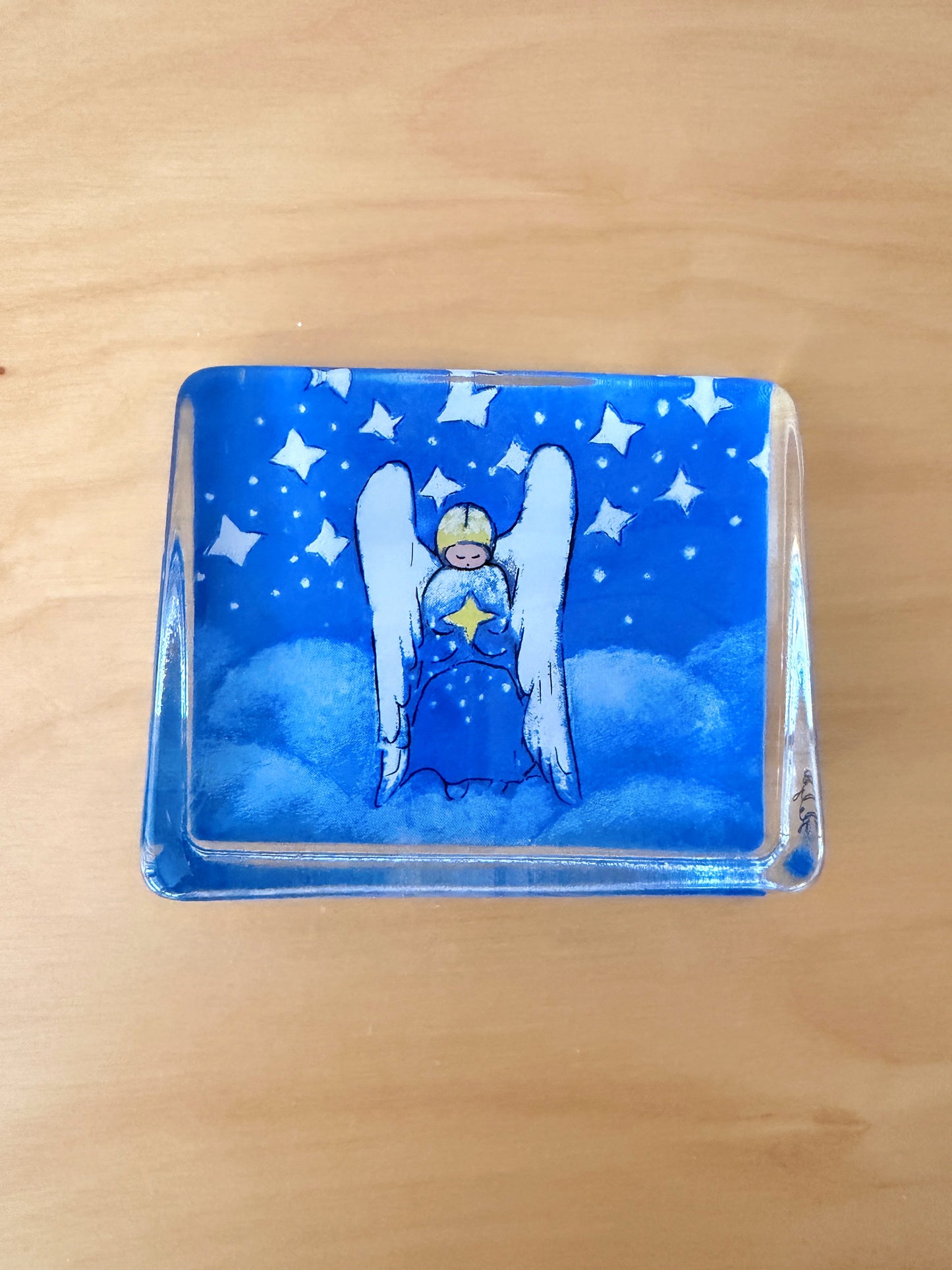 iittala/イッタラ/Helja Liukko-Sundström/ヘルヤ.リウッコ-スンストローム/ガラスカード/エンジェル