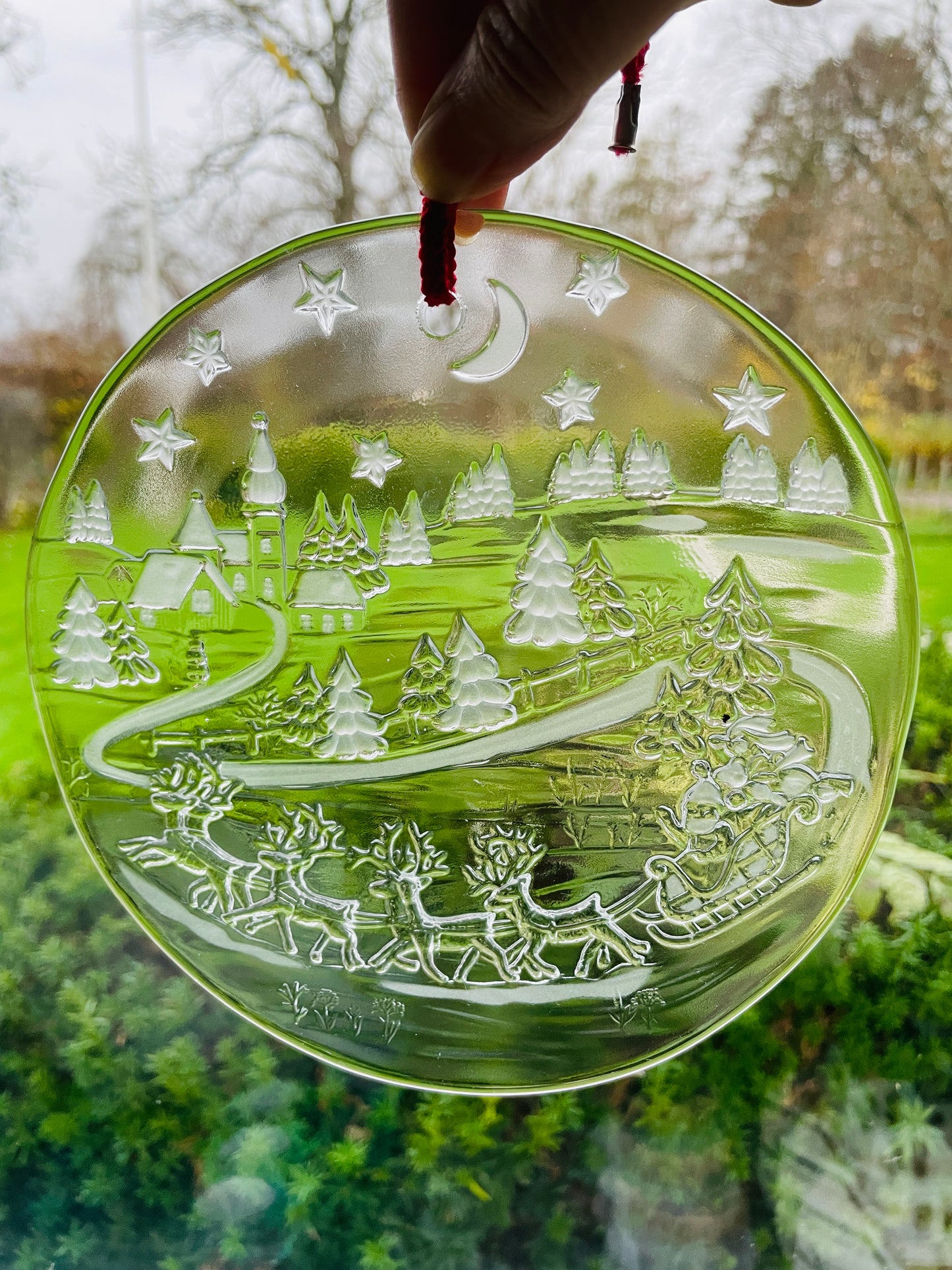 Boda/ボーダ/Bertil Vallien/バーテイル.バリエン/ガラスの窓飾りオーナメント/クリスマスイブの夜