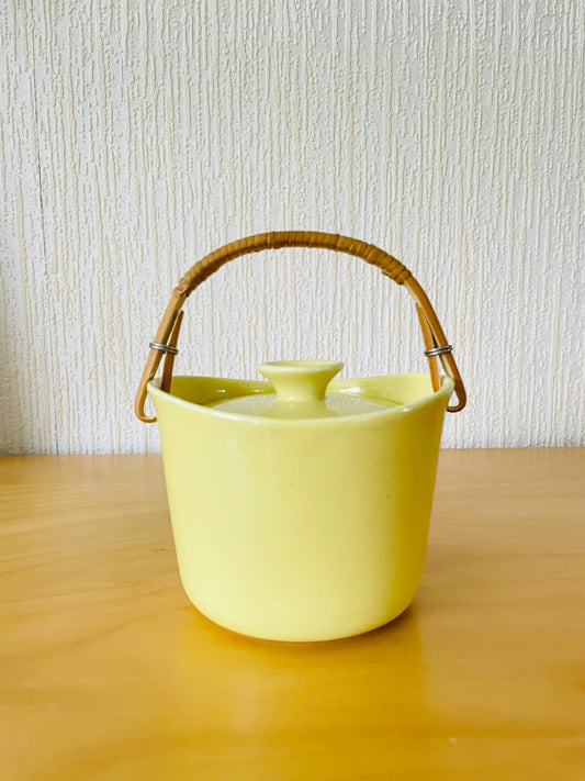 Arabia/アラビア/Teema/テイーマ/Kirta/キルタ/シュガーポット/籐ハンドル蓋付き