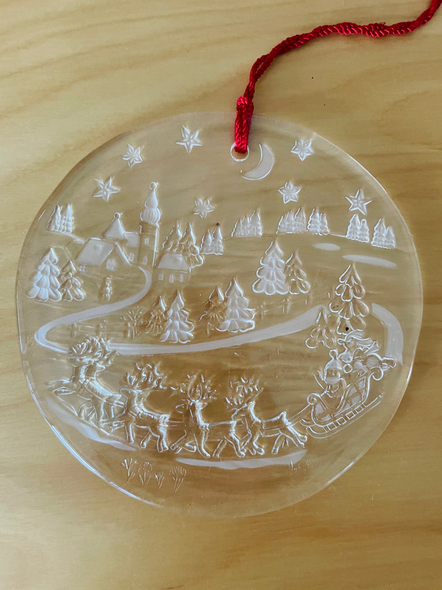 Boda/ボーダ/Bertil Vallien/バーテイル.バリエン/ガラスの窓飾りオーナメント/クリスマスイブの夜