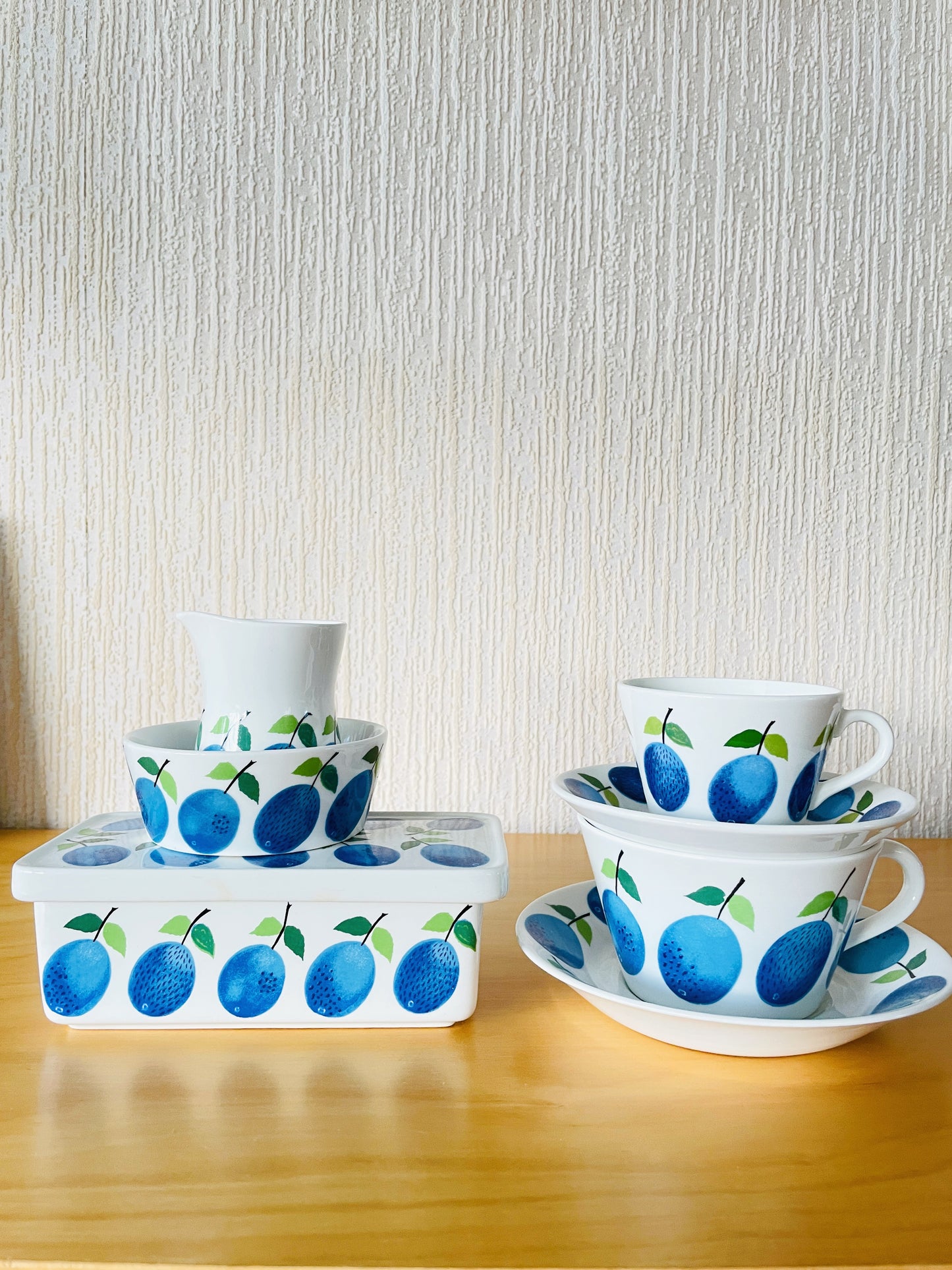 Gustavsberg/グスタフスベリStig Lindberg/ステイグリンドベリPrunusプルーヌスカップ&ソーサー