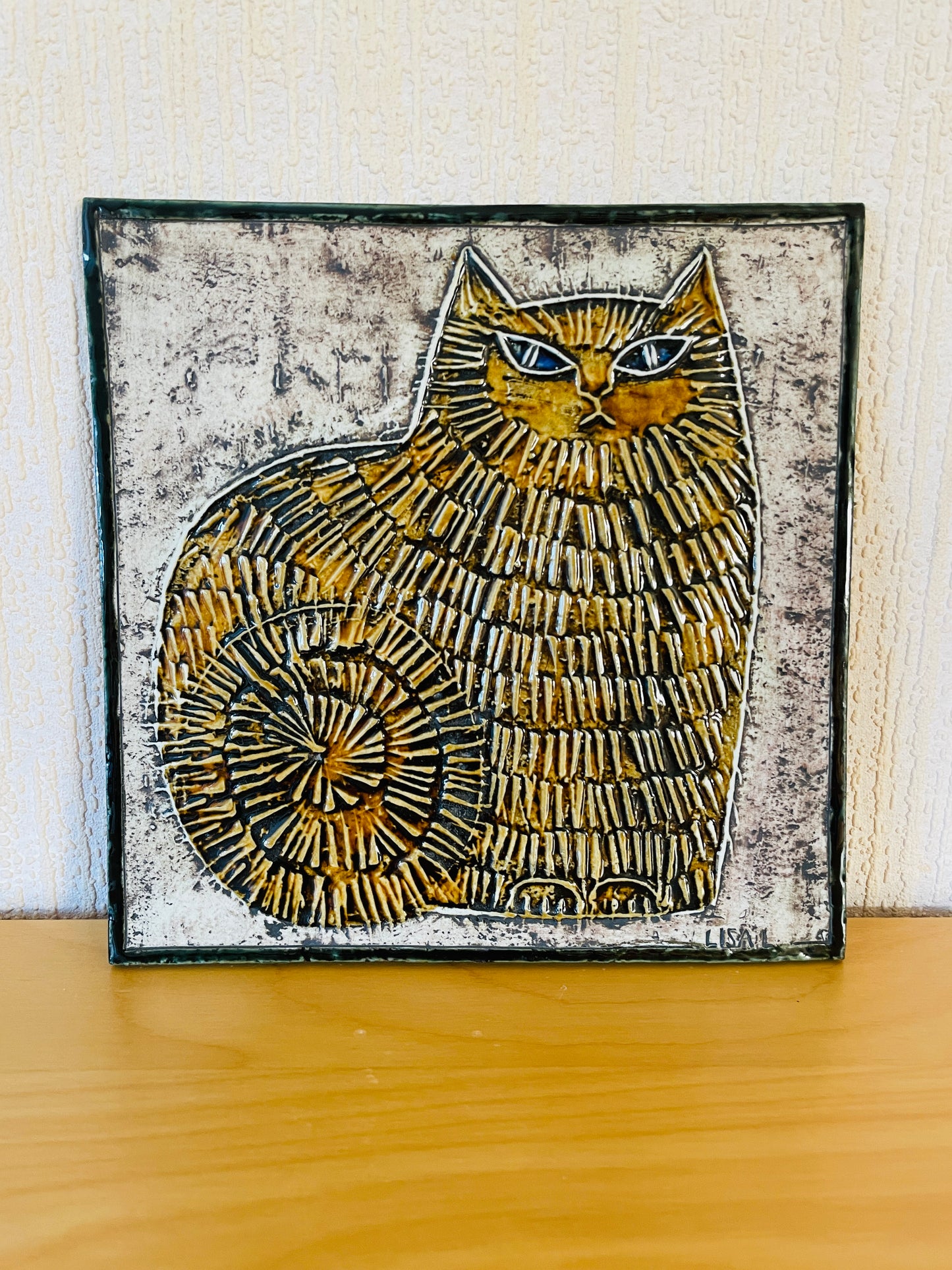 Gustavsberg/グスタフスベリ/Lisa Larson/リサ.ラーソン/Unik/ユニーク/ネコ/ブラウン