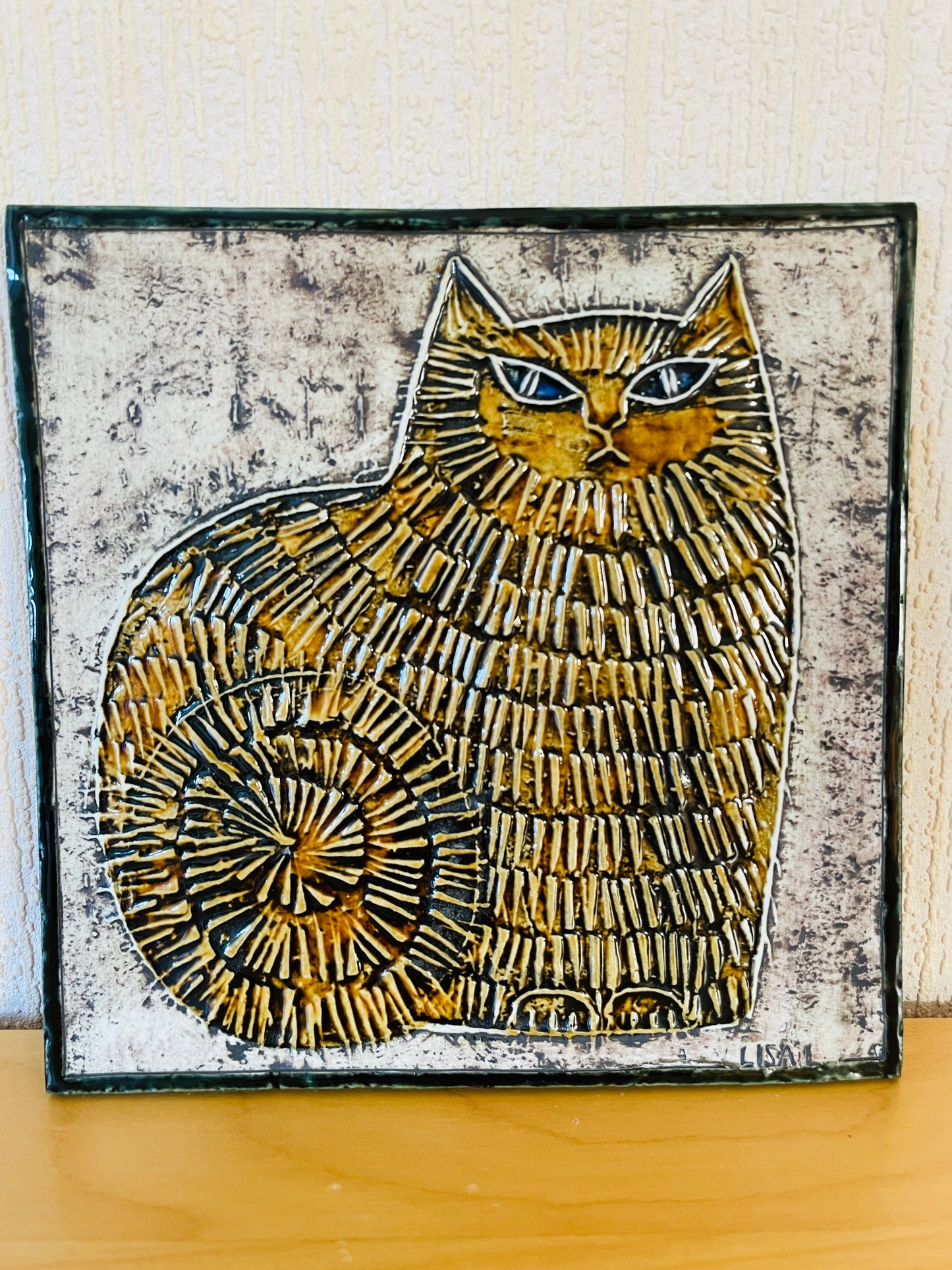 Gustavsberg/グスタフスベリ/Lisa Larson/リサ.ラーソン/Unik/ユニーク/ネコ/ブラウン