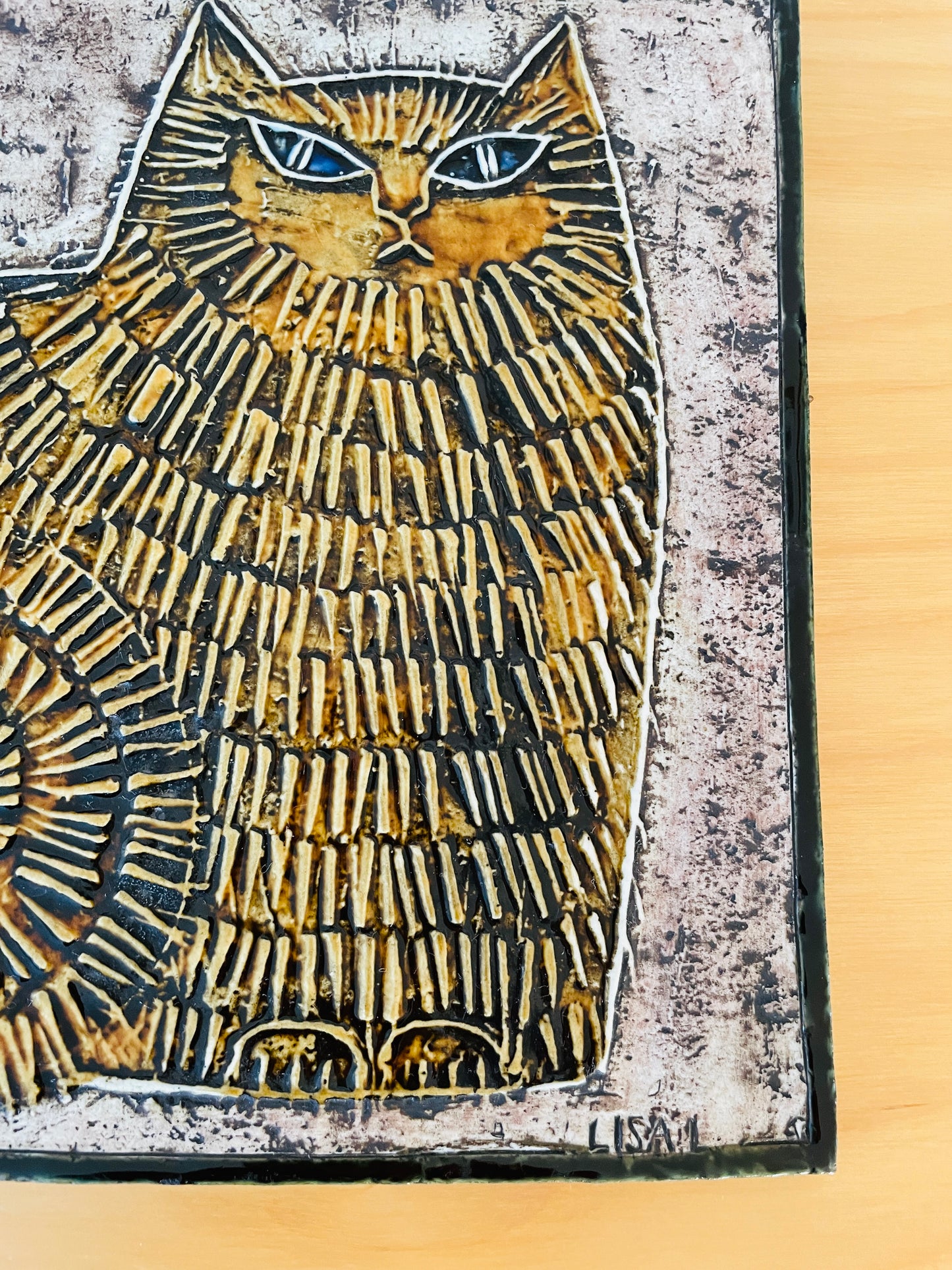 Gustavsberg/グスタフスベリ/Lisa Larson/リサ.ラーソン/Unik/ユニーク/ネコ/ブラウン