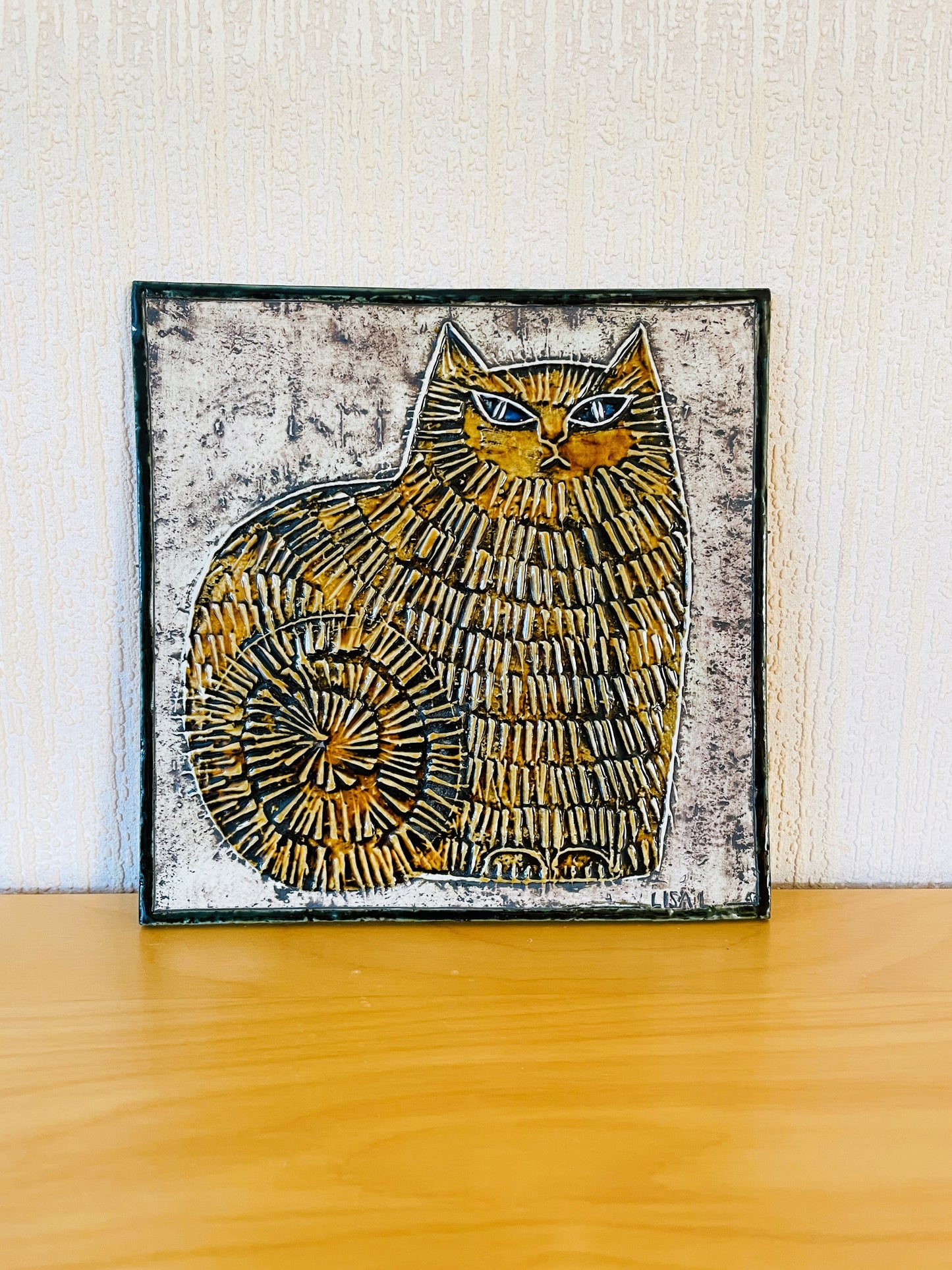 Gustavsberg/グスタフスベリ/Lisa Larson/リサ.ラーソン/Unik/ユニーク/ネコ/ブラウン