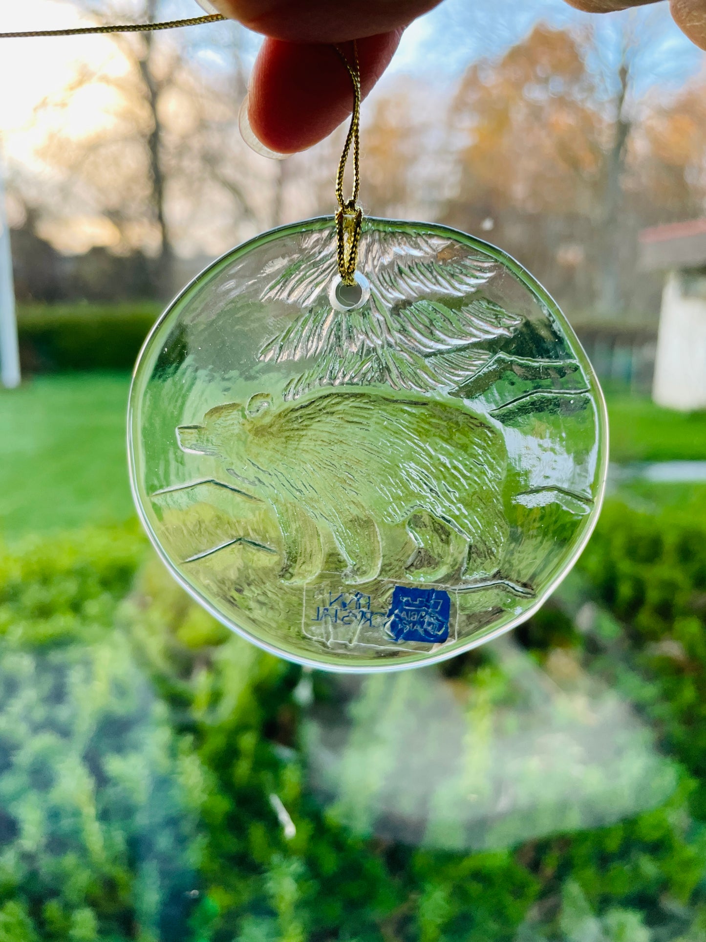 Arabia/アラビア/ヌータヤルヴィ/ガラスのオーナメント/クマさん