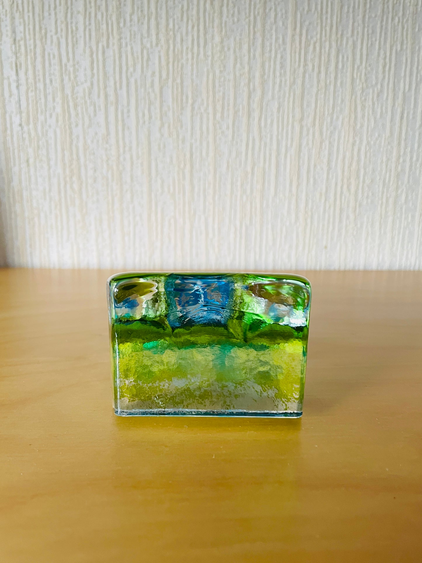 Sea Glas/シーアガラス工房/ガラスのオブジェ/チューリップ/ブルー