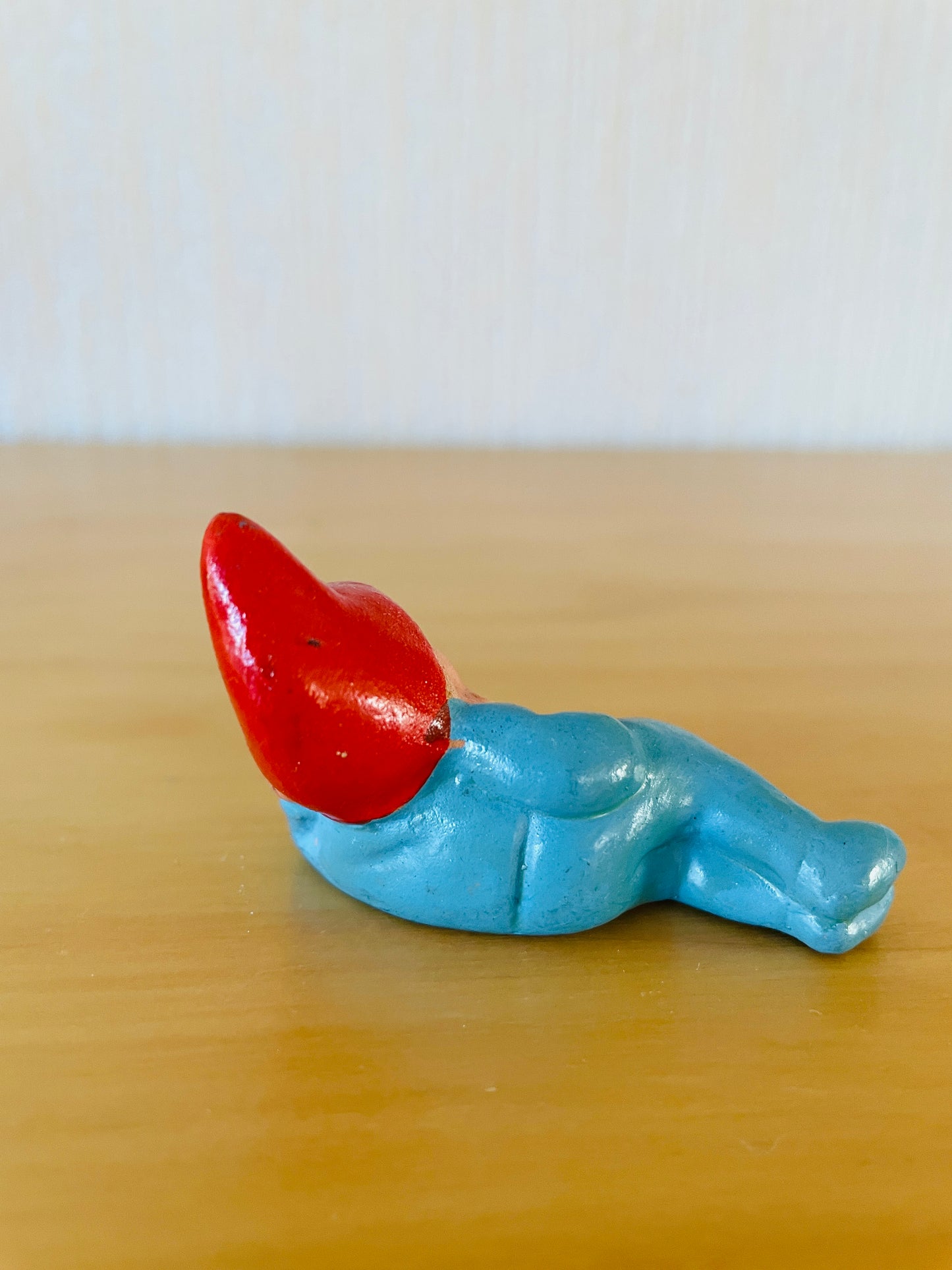 北欧のクリスマス/ヴィンテージ/寝そべりサンタさん/ブルー