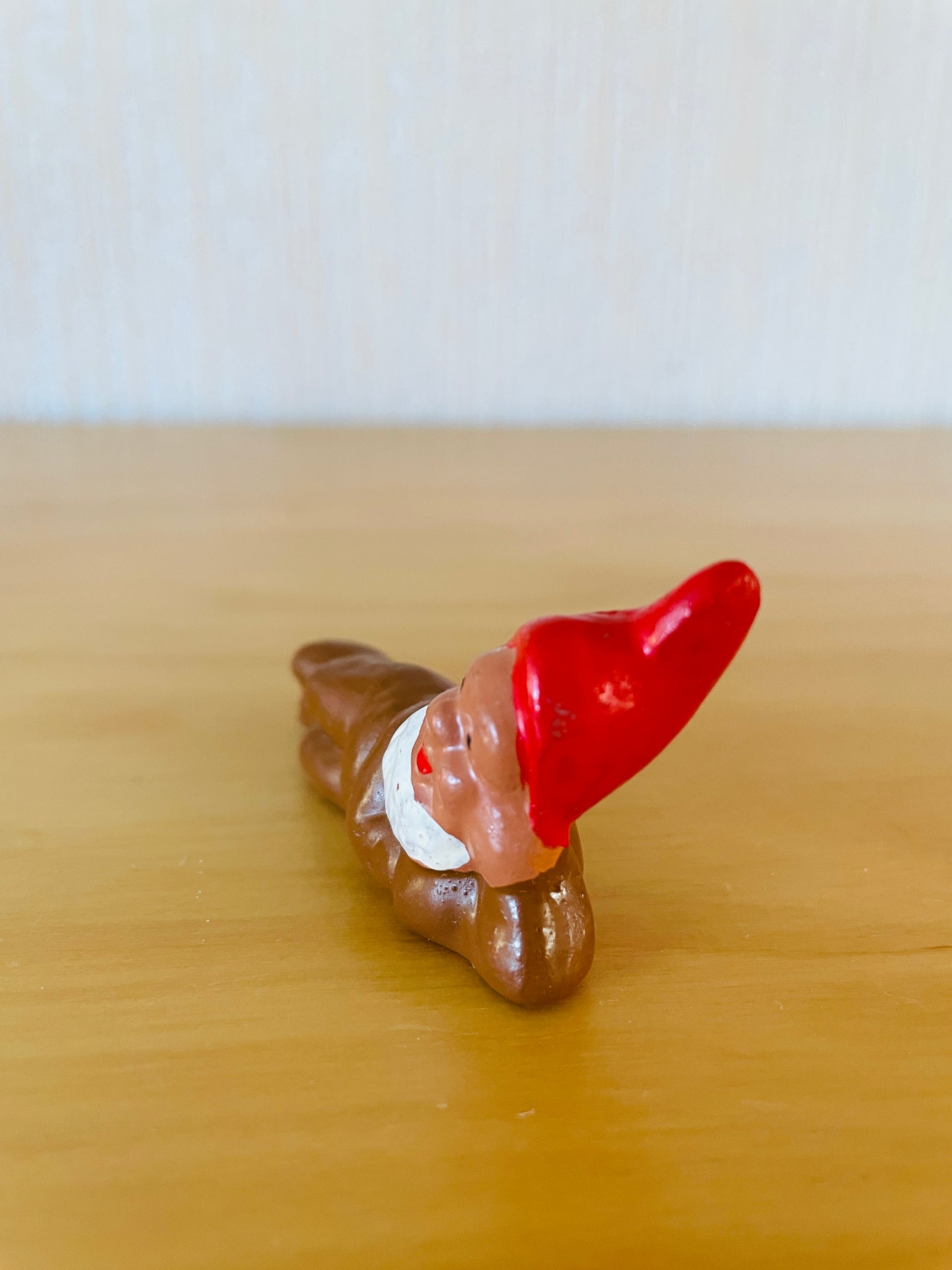 北欧のクリスマス/ヴィンテージ/寝そべりサンタさん/ブラウン