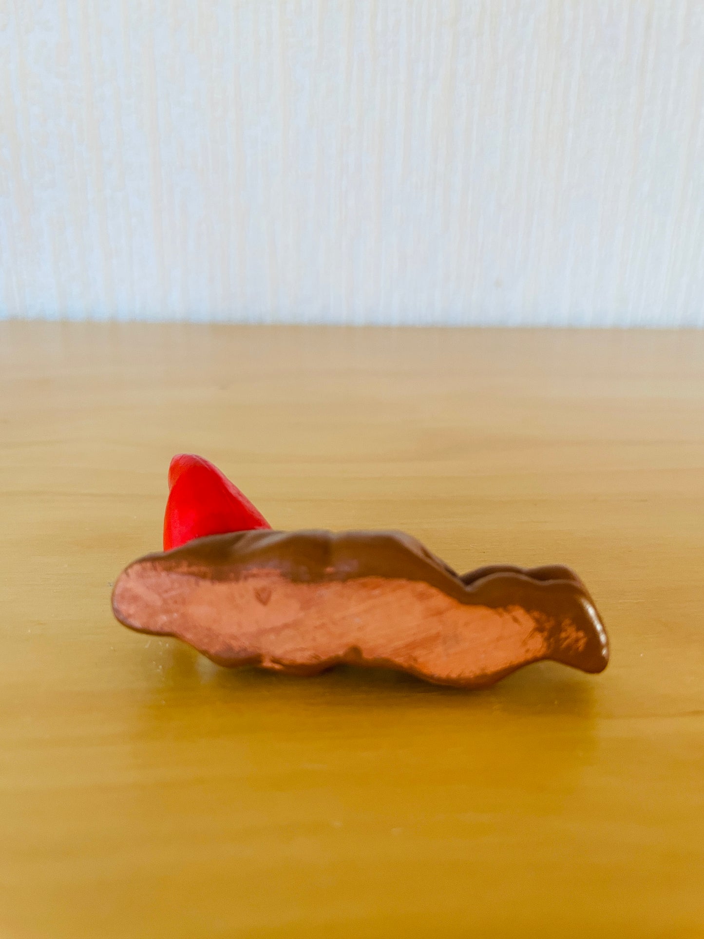 北欧のクリスマス/ヴィンテージ/寝そべりサンタさん/ブラウン