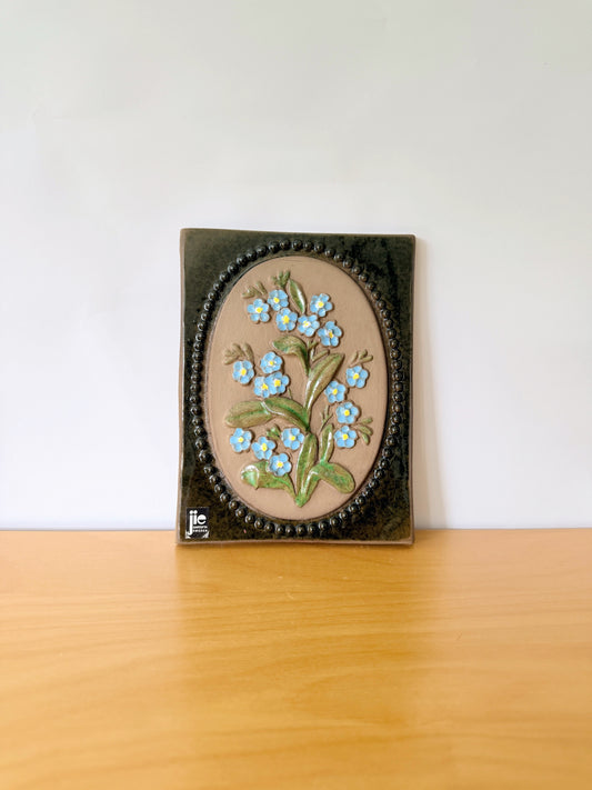 Jie Gantofta Ceramic Plaques / Forget-Me-Nots and Trientalis / Set of 2