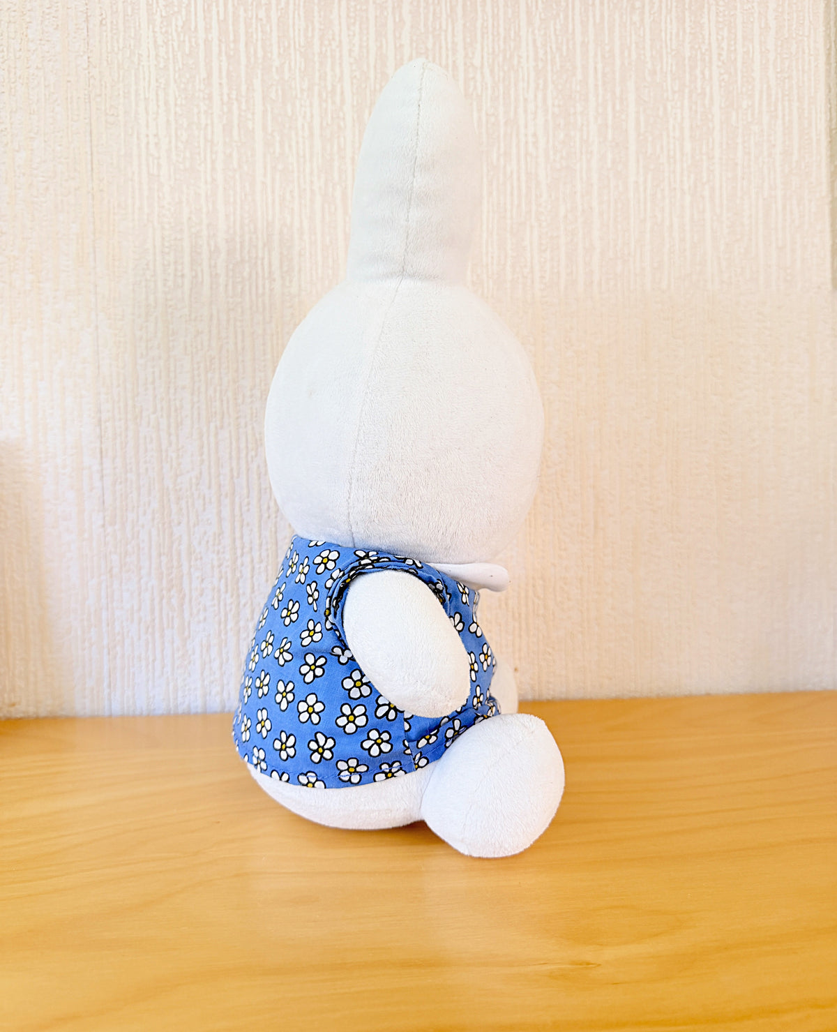 Miffy/ミフイー/ヴィンテージ/ぬいぐるみ/ブルーのお花柄ワンピ
