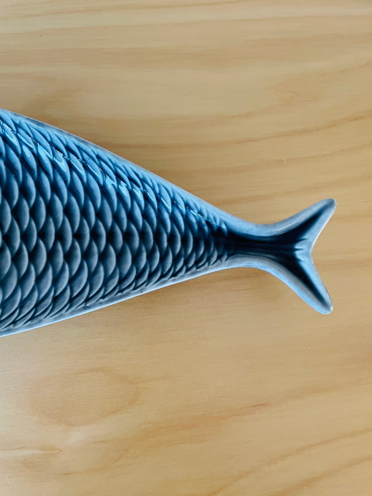 Gustavsberg/グスタフスベリ/Stig Lindberg/スティグリンドベリ/Fladen/フイッシュプレート/グレー/30cm