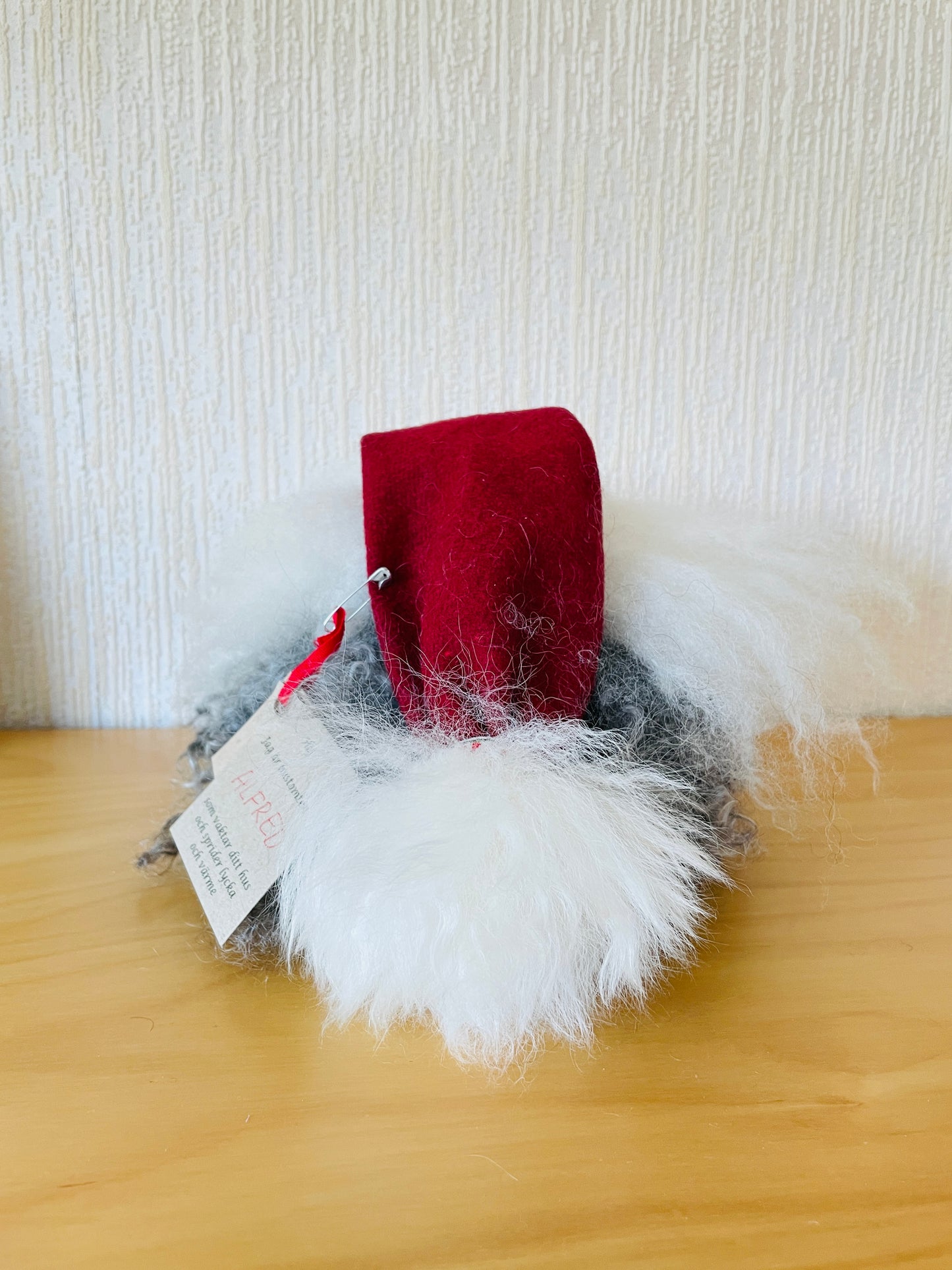 北欧のクリスマス/Svensk Hemslöjd/モフモフお髭のトムテ/Alfred/アルフレッド/新品