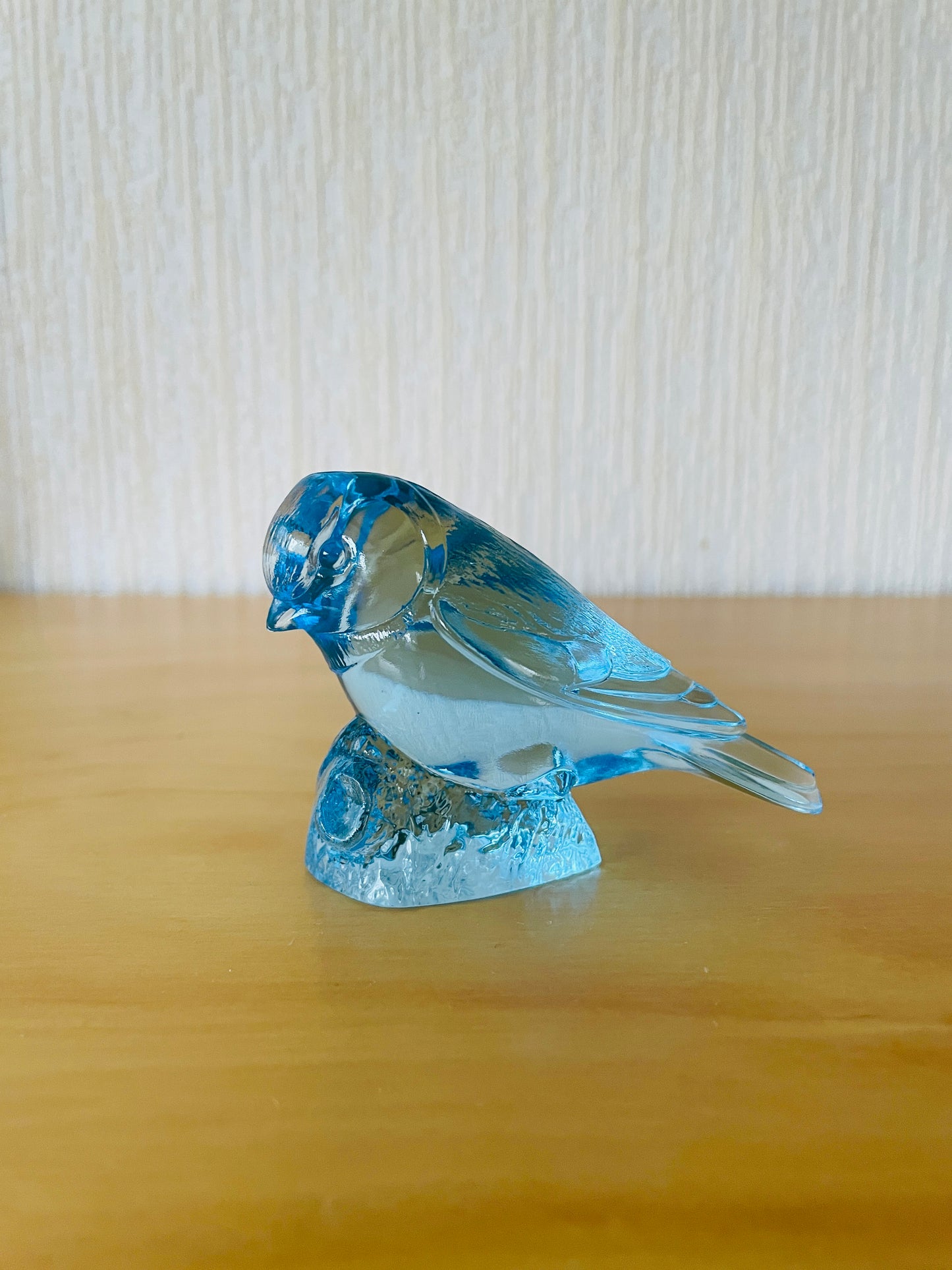 Kosta Boda/WWF/Paul Hoff/Svensk Glas/Crystal Glass Bird/Limited Edition/Blue
