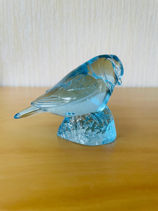 Kosta Boda/コスタボーダ/WWF/世界自然保護基金/Paul Hoff/ポウル ホフ/Svensk Glas/クリスタルガラスの鳥さん/Limited Edition/ブルー