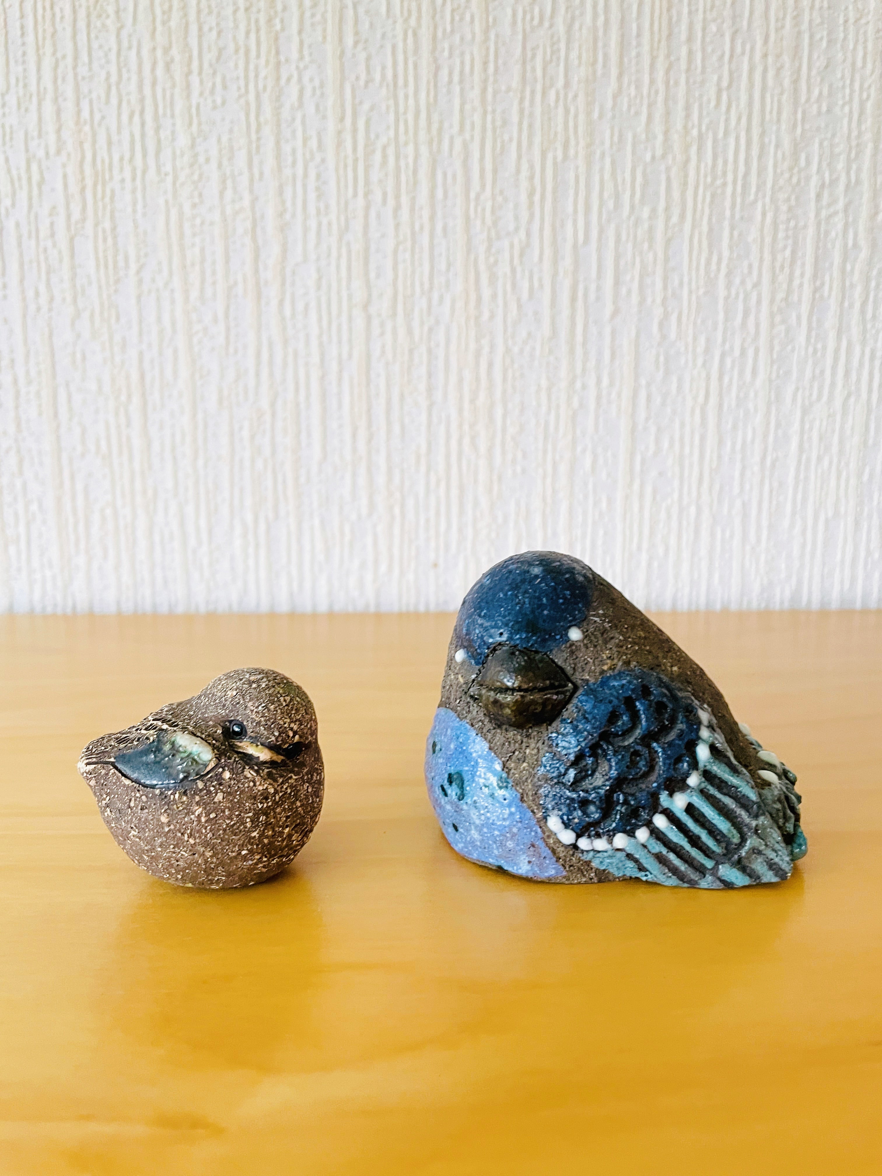 Jie ころんとした鳥Hannes Johansson 青い鳥のオブジェ / Hannes Johansson・工房作品 / スウェーデン