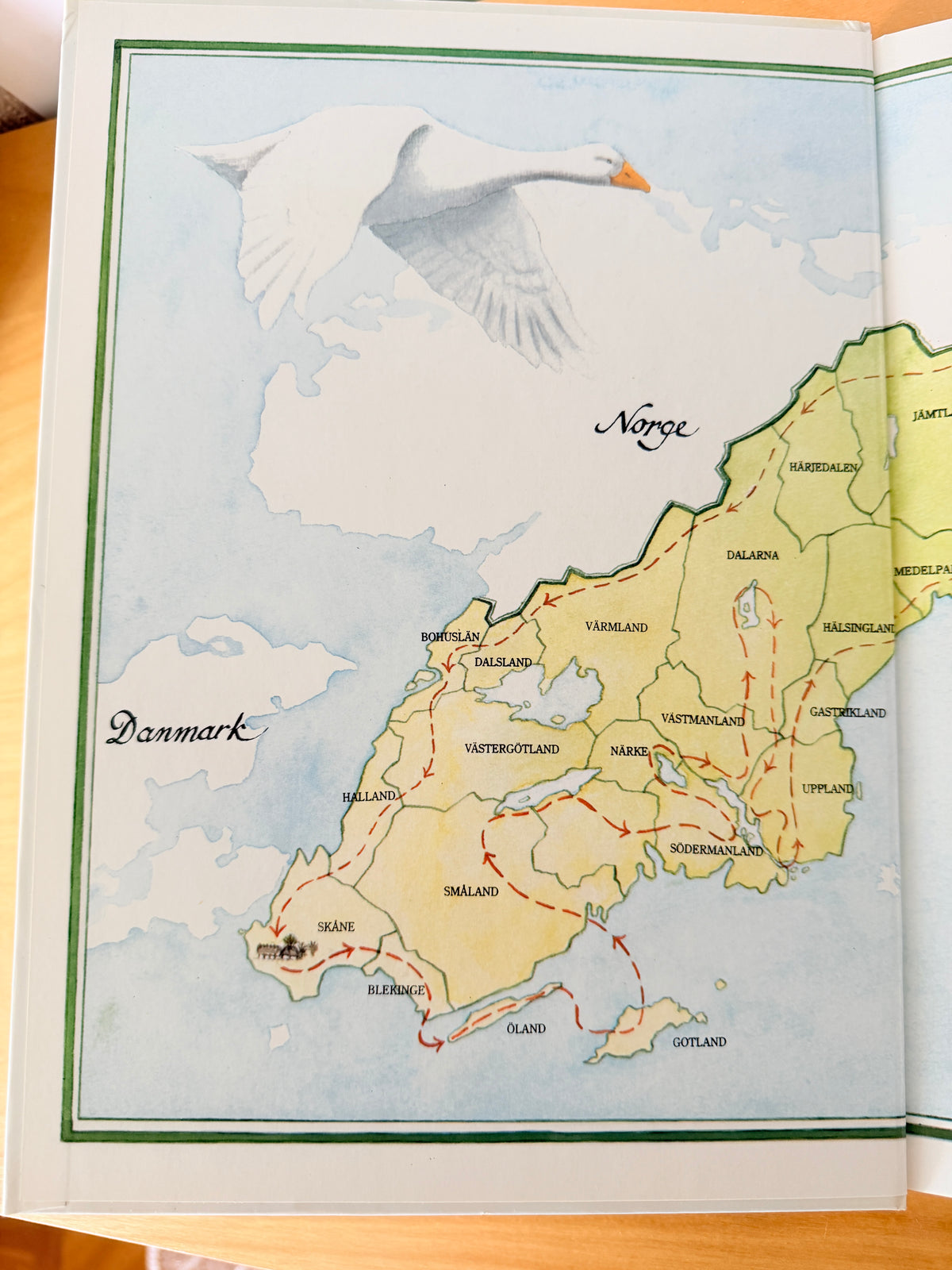 北欧ヴィンテージ絵本/Nils Holgerssons underbara resa genom Sverige/ニルスのふしぎな旅/セルマ.ローゲルーフ