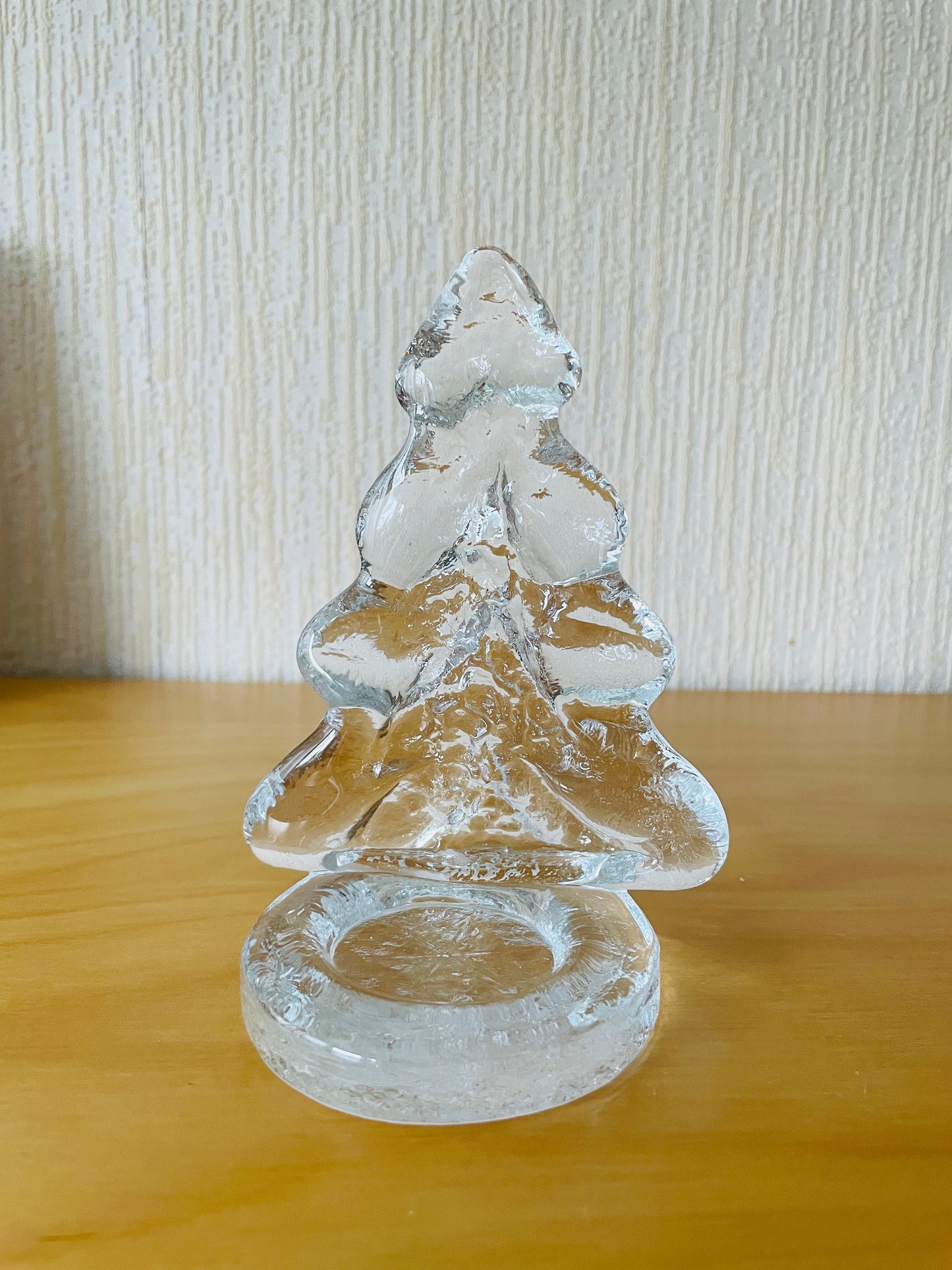 Nybro Glas/ニーブローガラス工房/もみの木のキャンドルスタンド