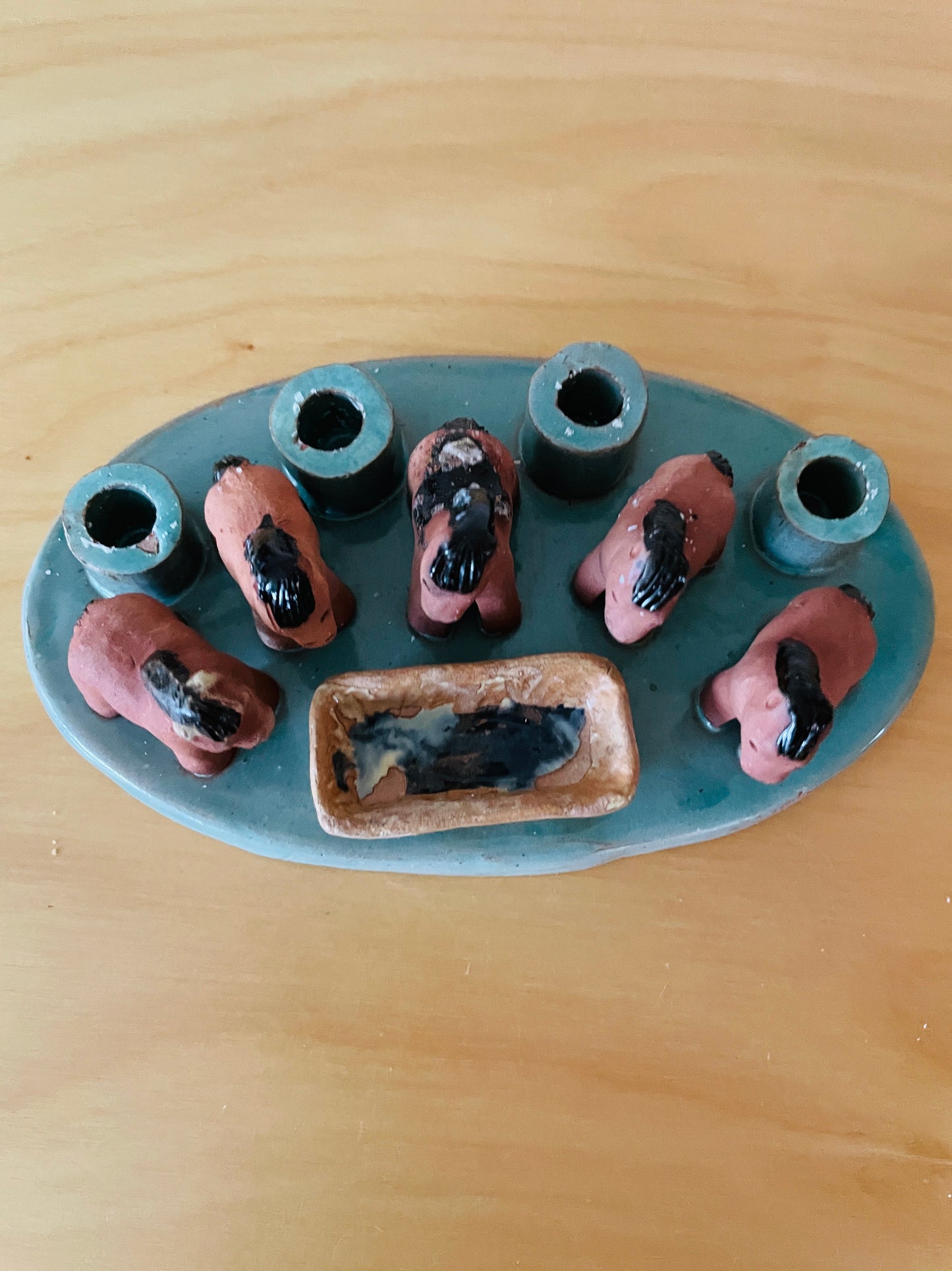 Rutebo Leksand Advent Candle Holder / Stalledräng 5-Hästar