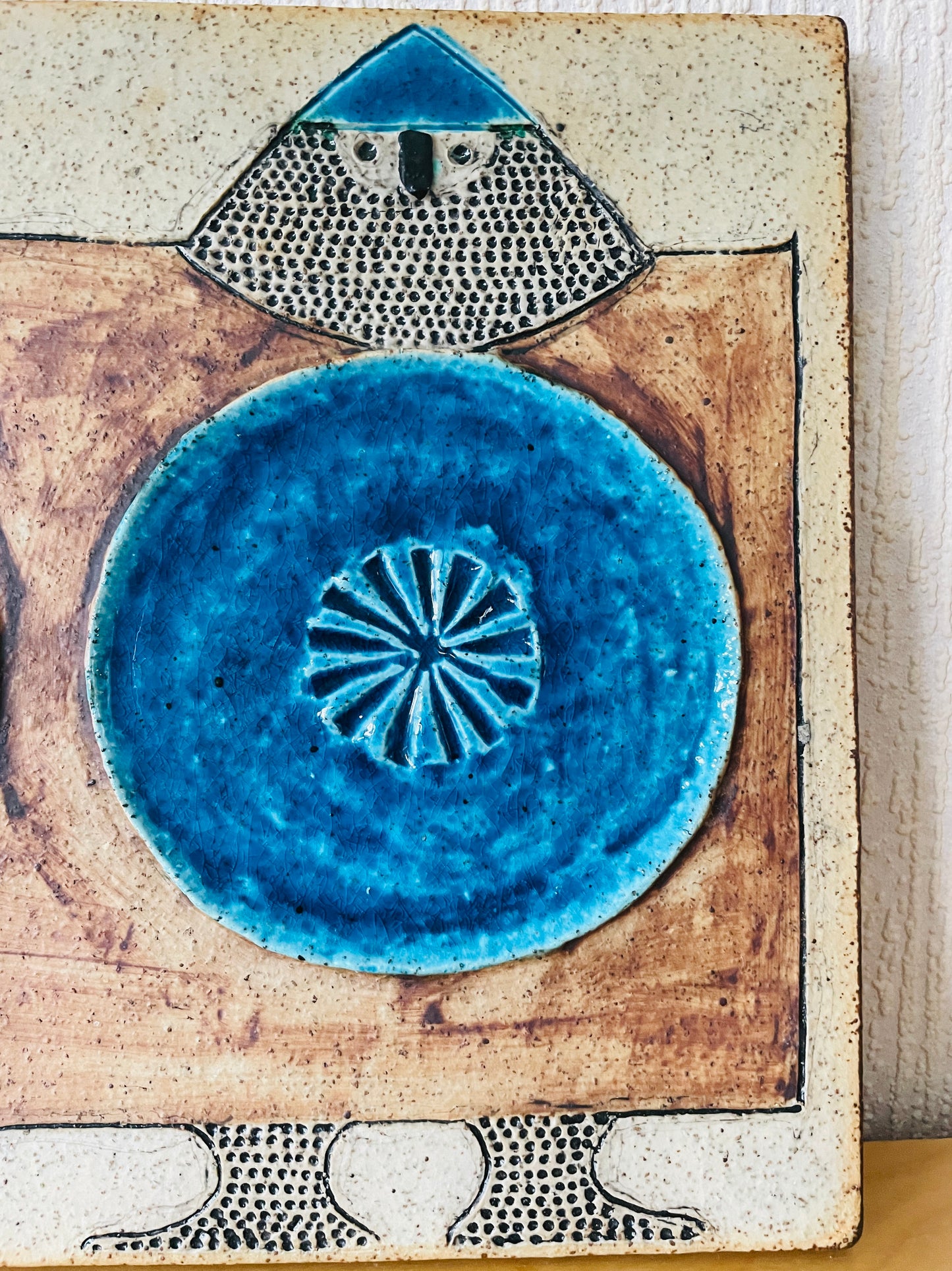 Rörstrand / Ateljé / Ceramic plaque / Inger Persson / Two Vikings