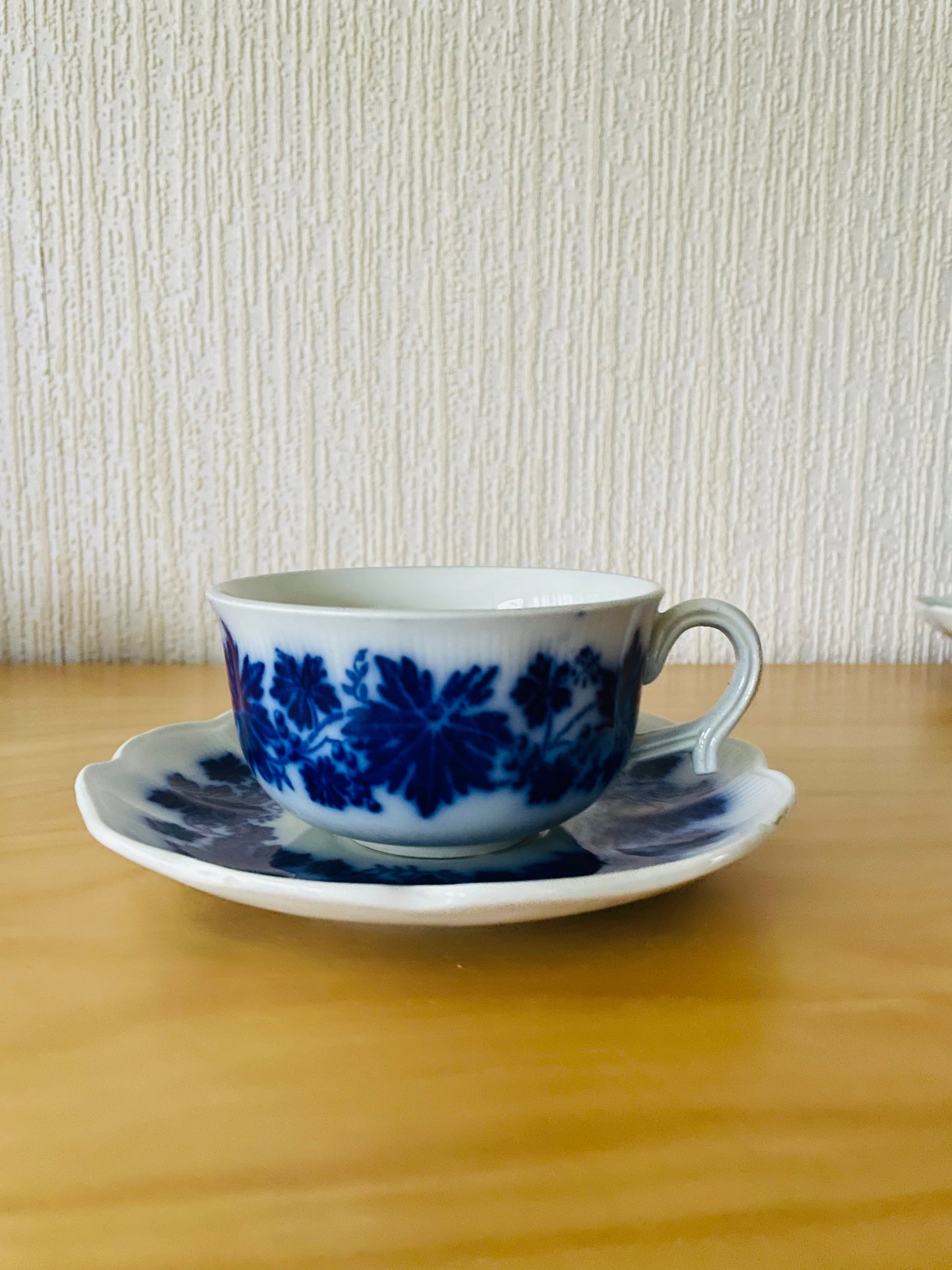 Uppsala Ekeby Gefle/Vinnrannka Blå/Tea Cup & Saucer