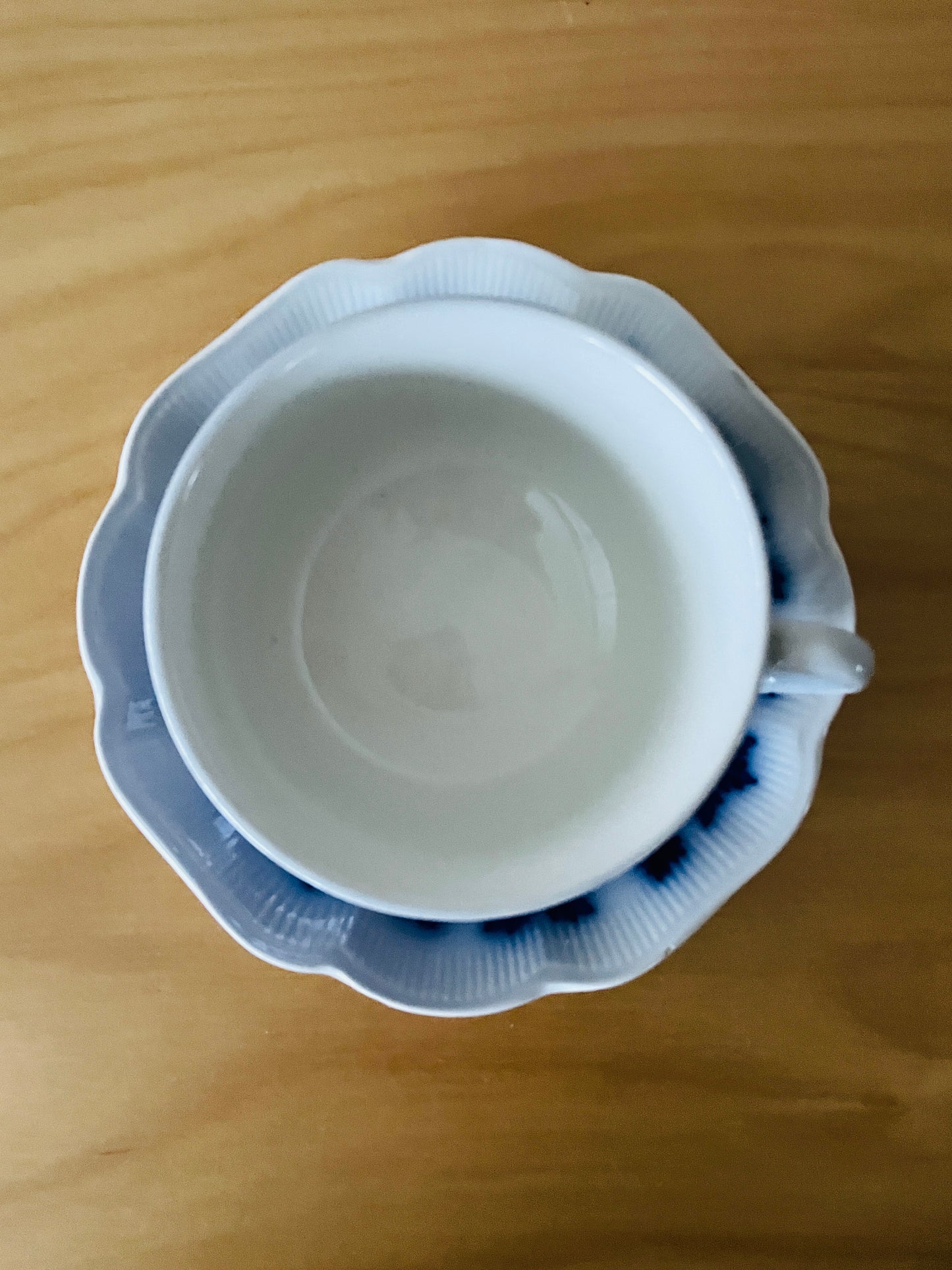 Uppsala Ekeby Gefle/Vinnrannka Blå/Tea Cup & Saucer