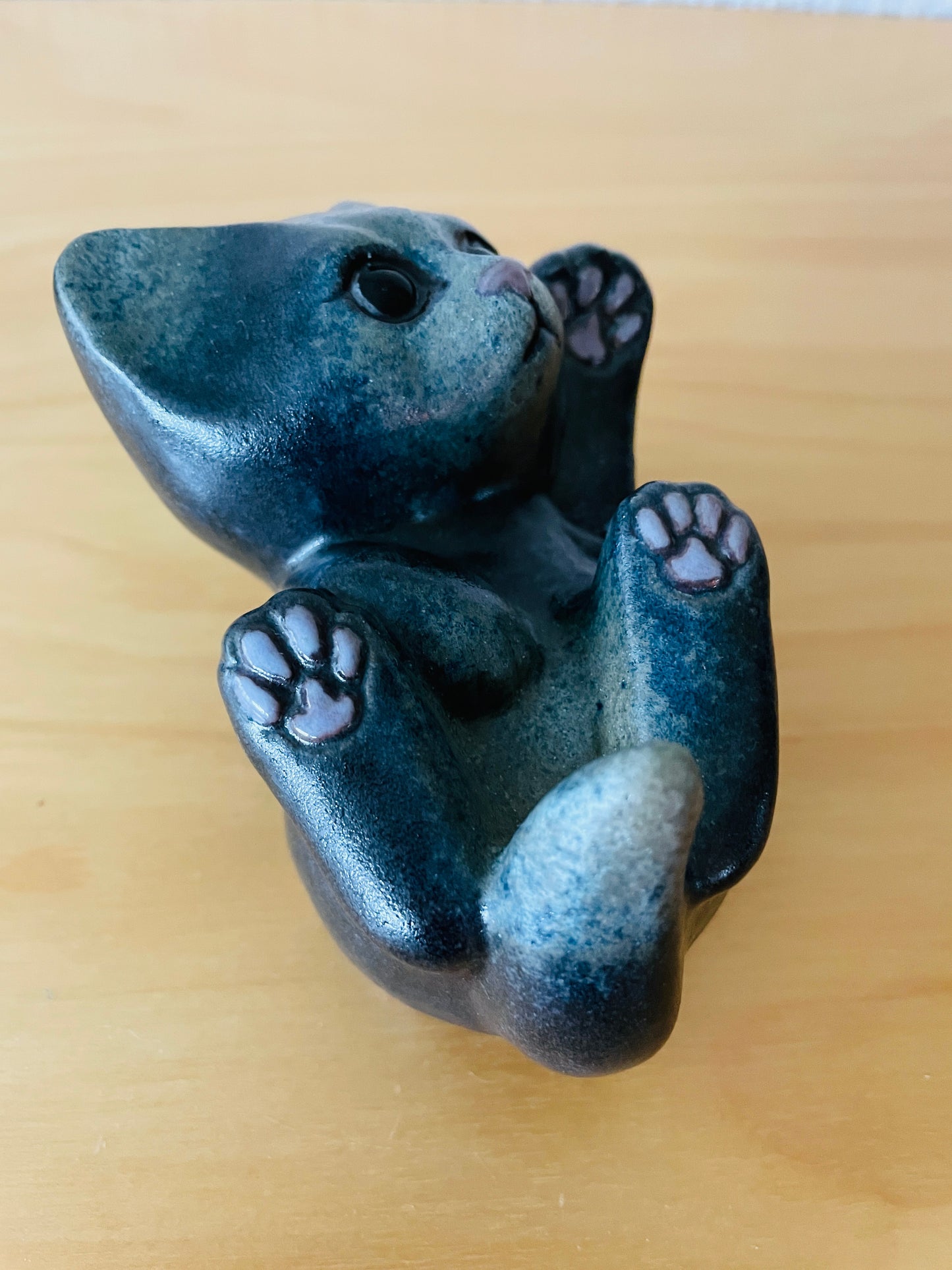 Nittsjö Keramik/Thomas Hellström/寝そべり子猫ちゃん