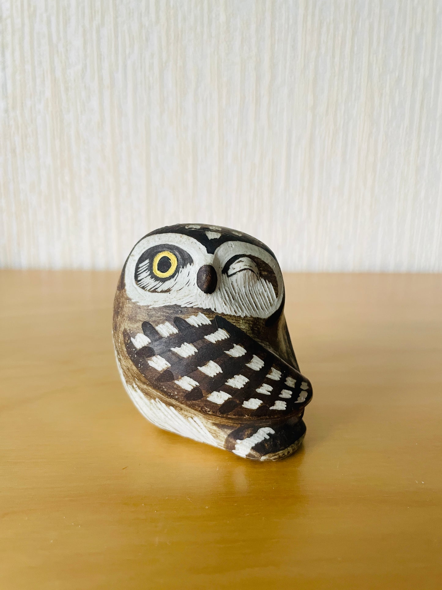 Gustavsberg/Edward Lindall/Owl Figurine/Winking Owl