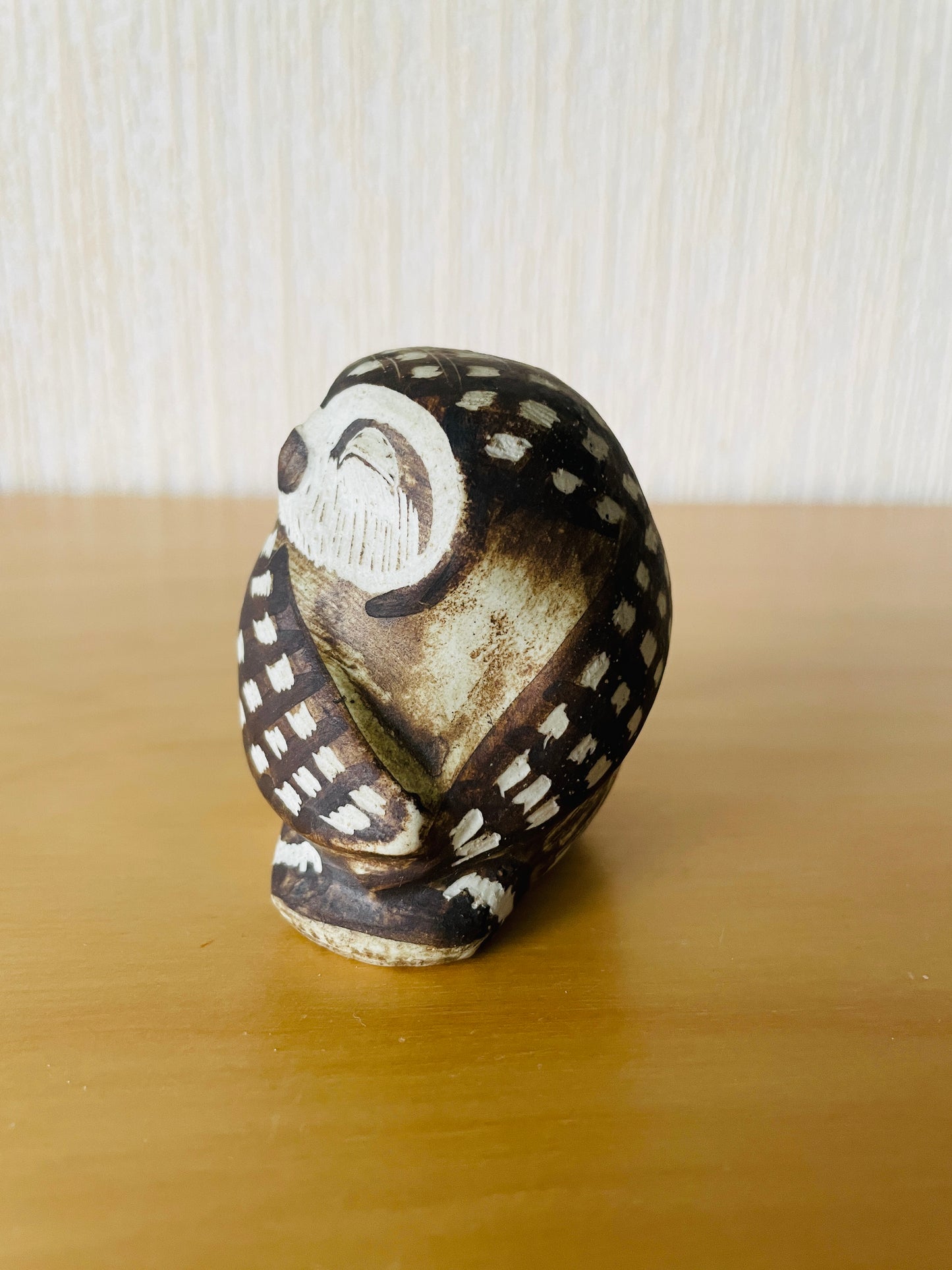 Gustavsberg/Edward Lindall/Owl Figurine/Winking Owl