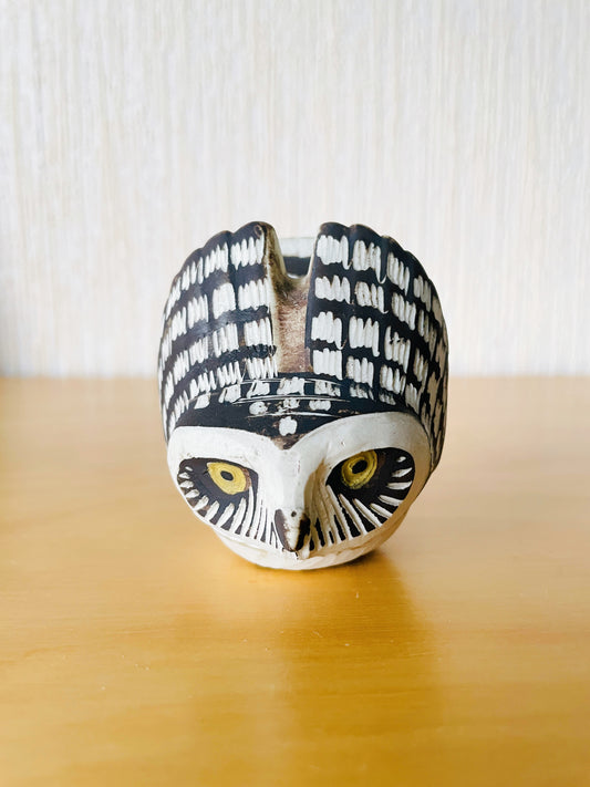 Gustavsberg/グスタフスベリ/Edward Lindall/エドワード.リンダール/フクロウのオブジェ/羽を開けるフクロウ