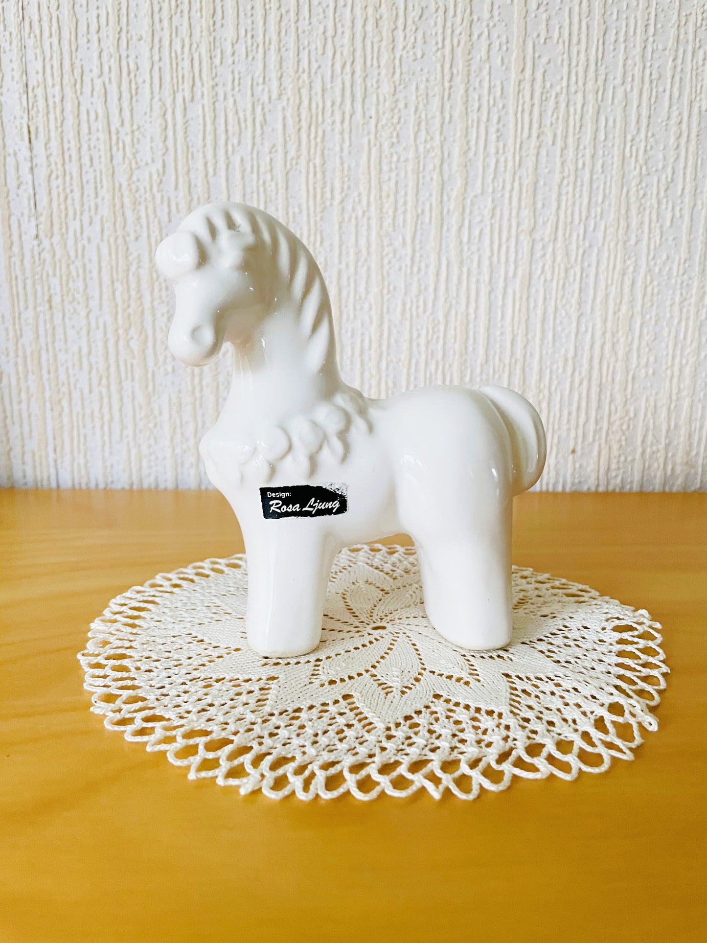 Deco / Rosa Ljung / Horse Figurine / White