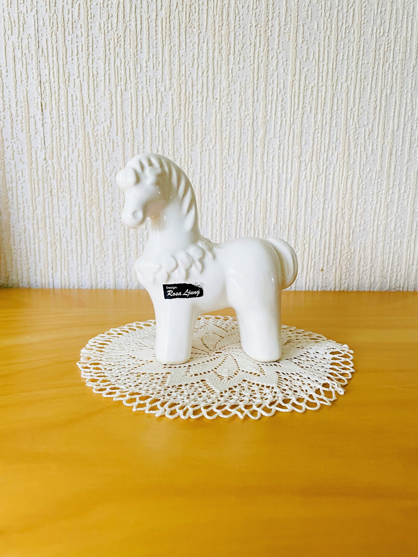 Deco / Rosa Ljung / Horse Figurine / White