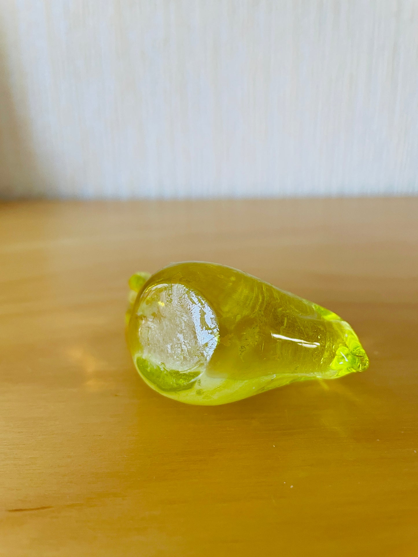 Small Nordic Vintage Glass Bird / Yellow
