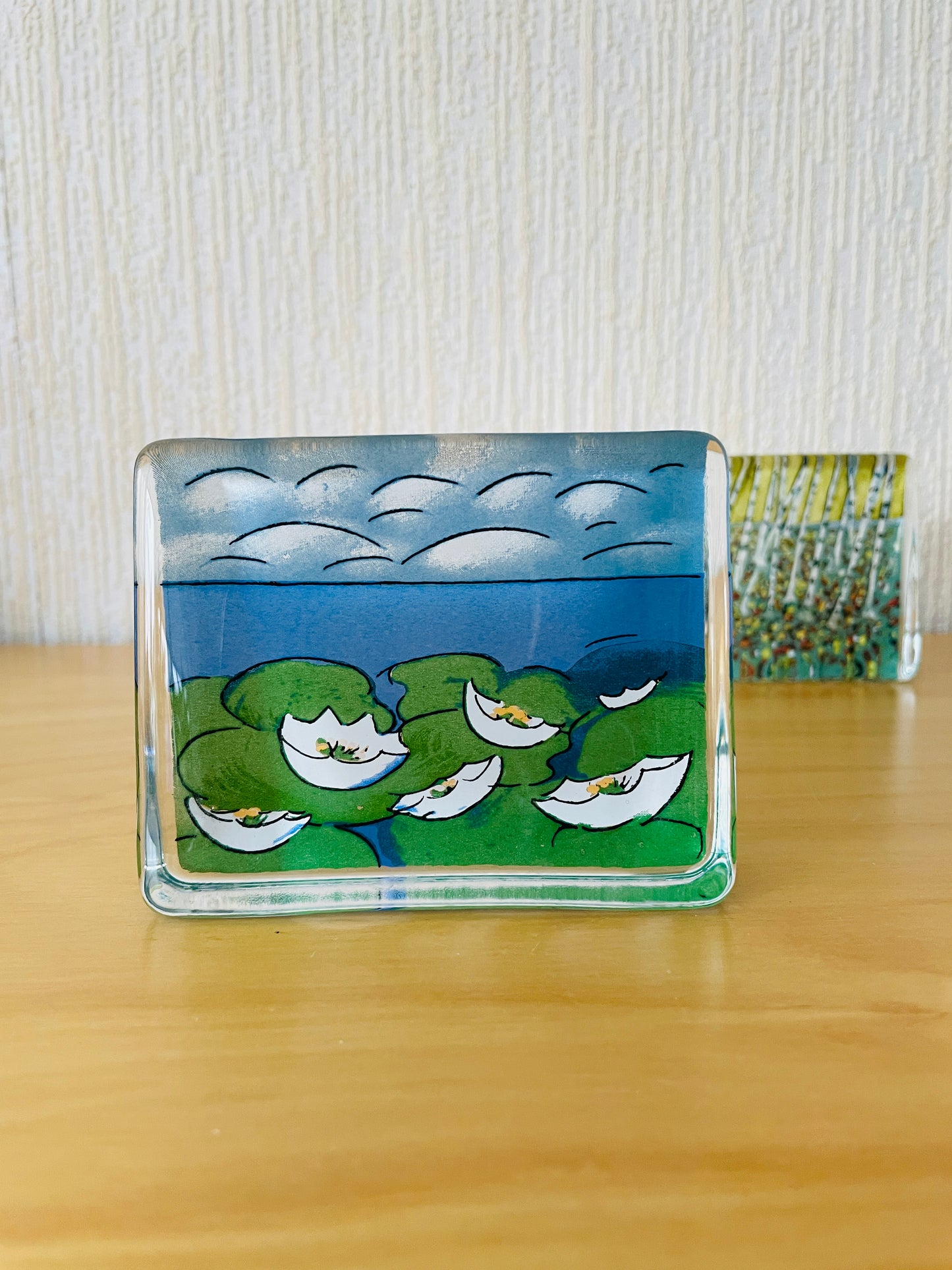 iittala/イッタラHälja Liukko-Sundströmヘルヤ.リウッコ-スンストローム/ガラスカード/スイレン/夏