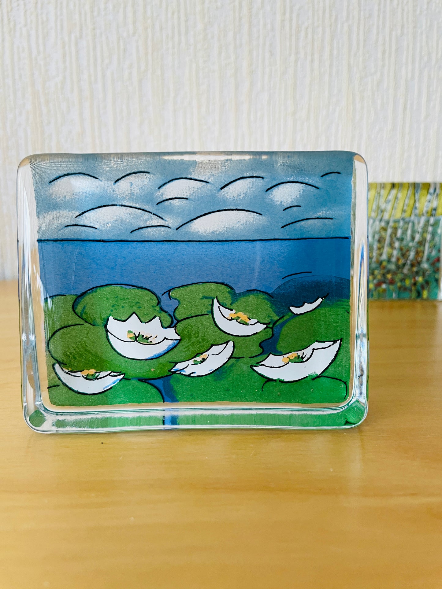 iittala/イッタラHälja Liukko-Sundströmヘルヤ.リウッコ-スンストローム/ガラスカード/スイレン/夏