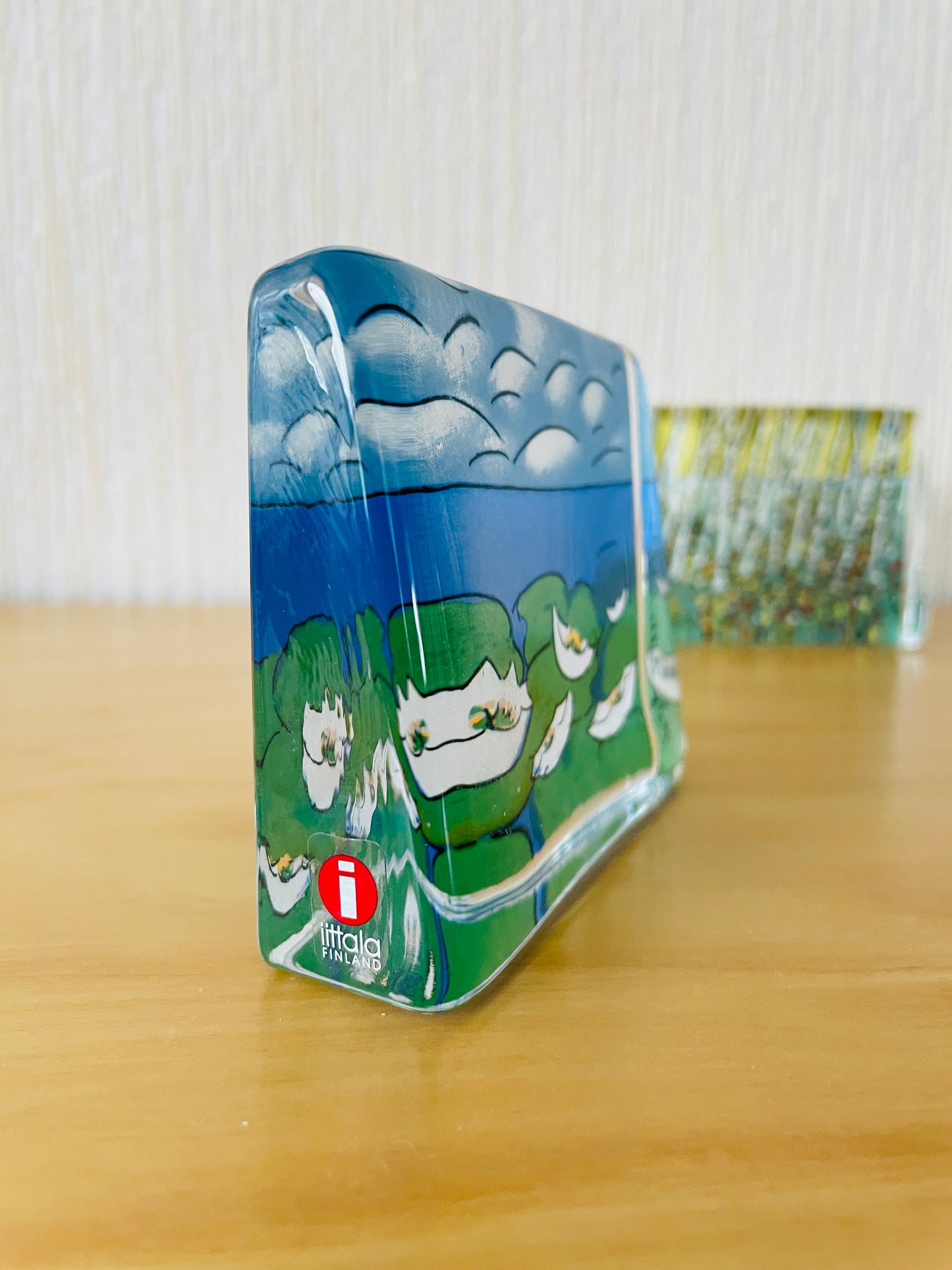 iittala/イッタラHälja Liukko-Sundströmヘルヤ.リウッコ-スンストローム/ガラスカード/スイレン/夏