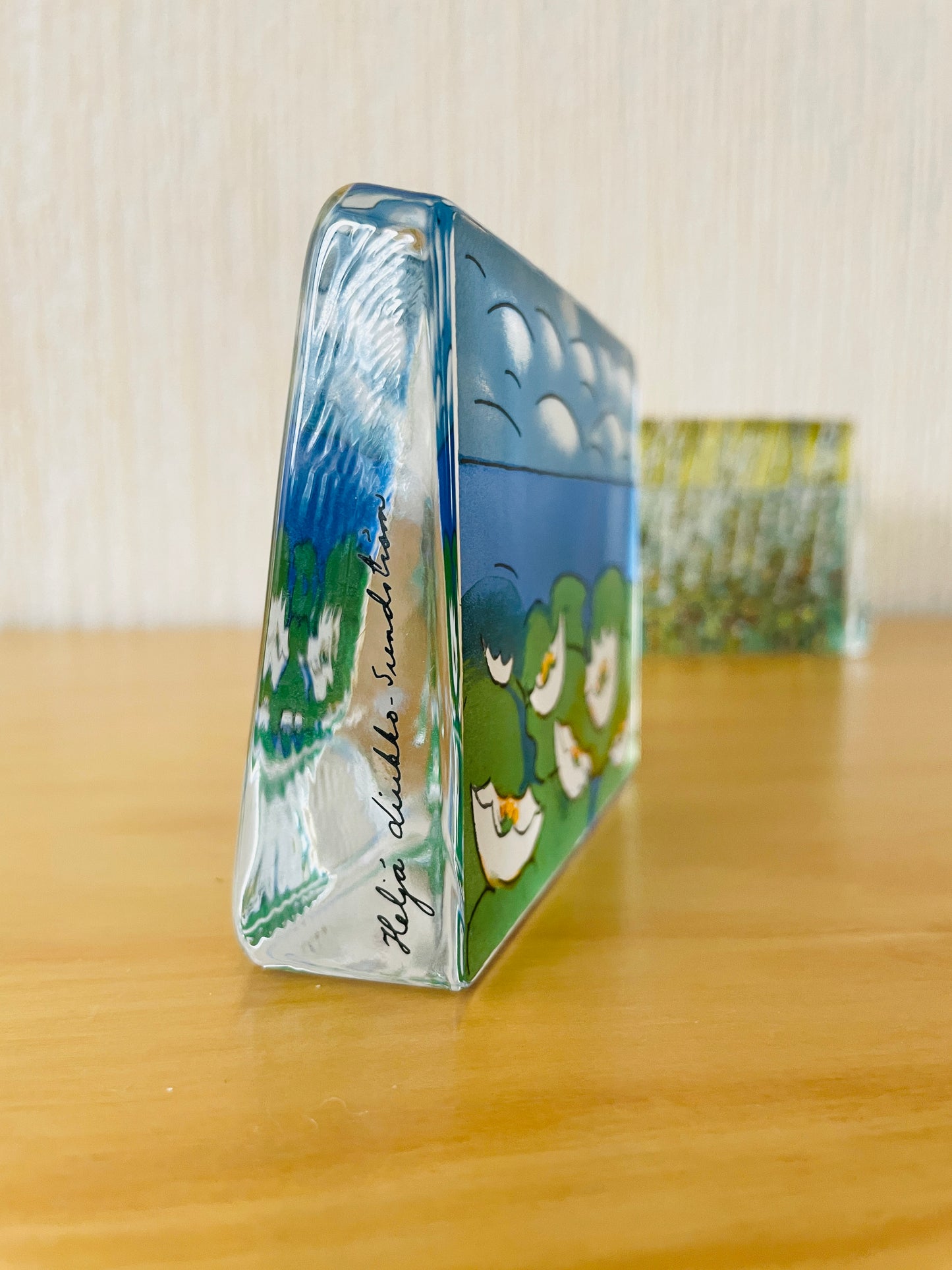 iittala/イッタラHälja Liukko-Sundströmヘルヤ.リウッコ-スンストローム/ガラスカード/スイレン/夏
