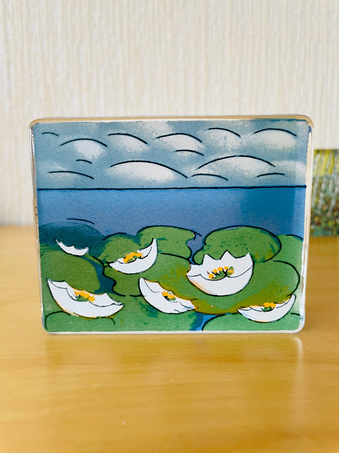 iittala/イッタラHälja Liukko-Sundströmヘルヤ.リウッコ-スンストローム/ガラスカード/スイレン/夏
