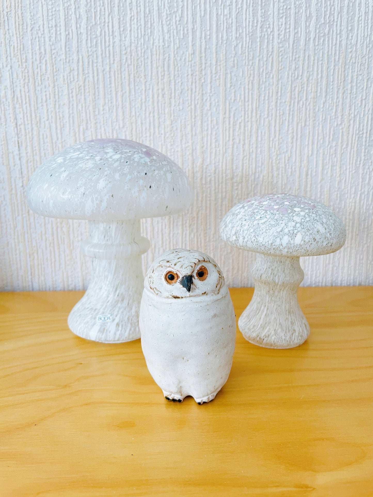 Boda/Monica Backström/Glass object/Snöbollschampinjon/13cm