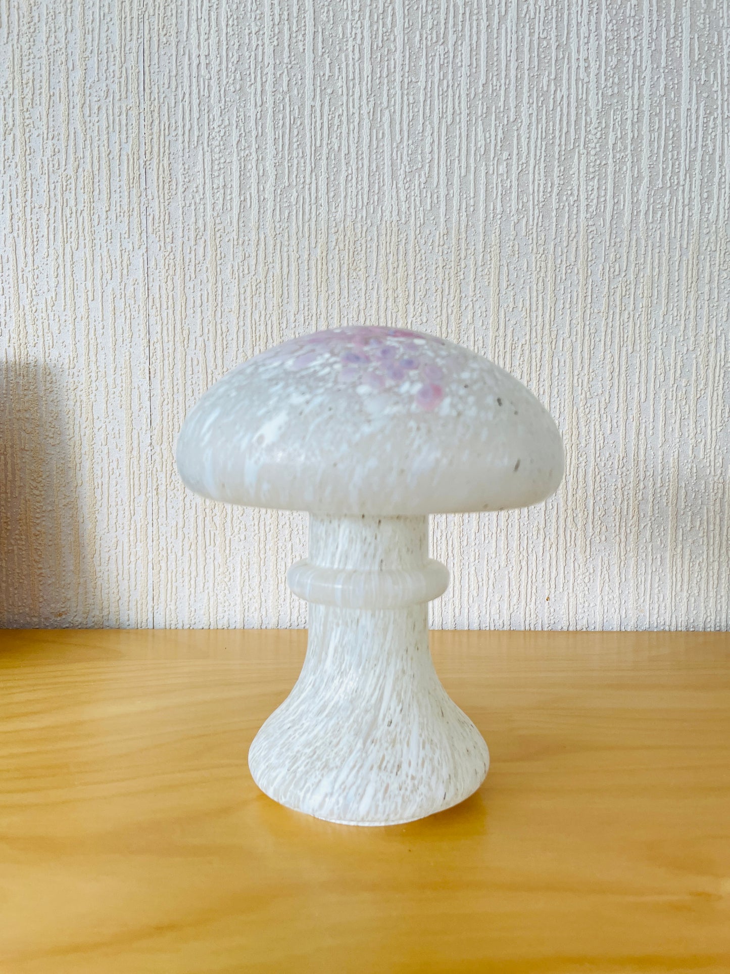 Boda/ボーダ/Monica Backström/モニカ.バックストローム/ガラスのオブジェ/Snöbollschampinjon/シロオオハラタケ/18cm