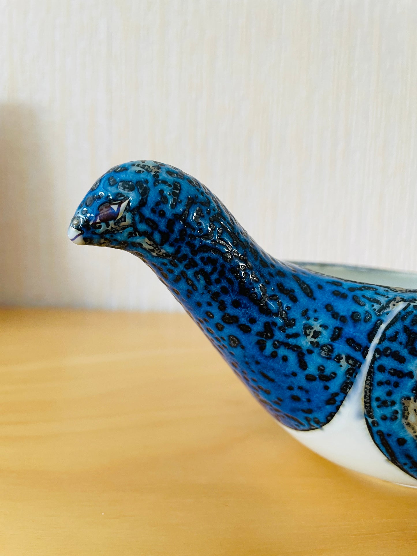 Royal Copenhagen/Royal Copenhagen/Berte Jessen/Berte Jessen/Aluminia/Aluminia/fågel Vas/Peacock Vase